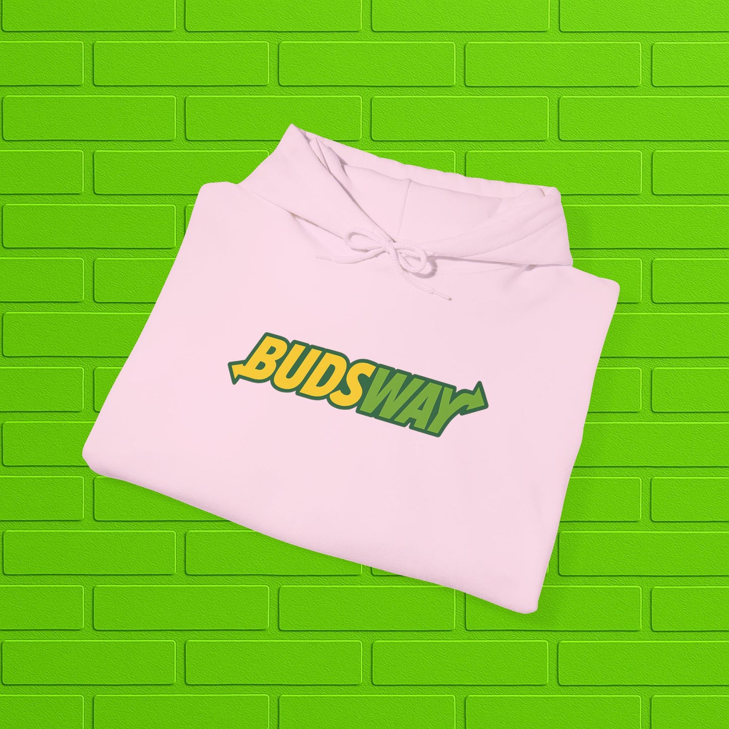BUDSWAY Hoodie | Unisex Heavy Blend Sweatshirt | Streetwear Hoodie | Cozy Casual Pullover | Gift for Him or Her