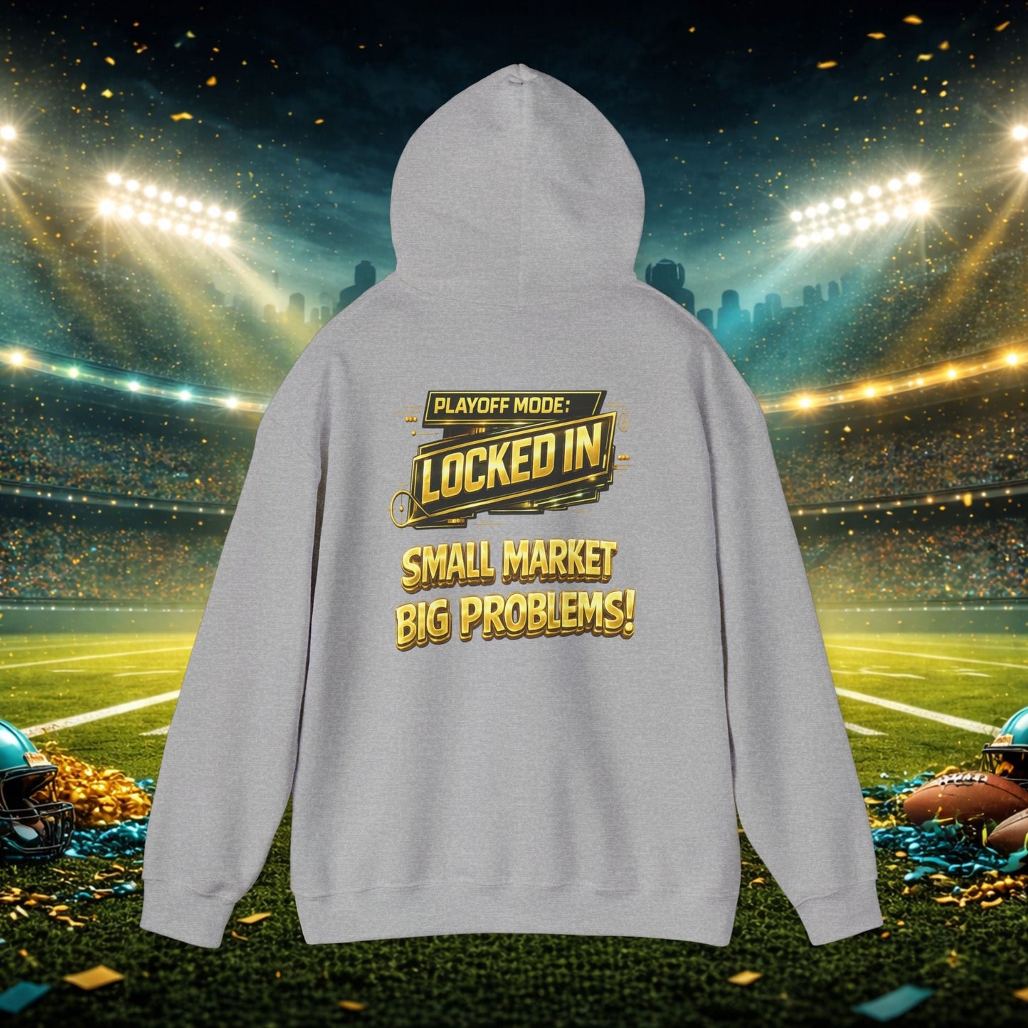 Duuval! Football Hoodie — "Locked In" Small Market Pride Sweatshirt Printify