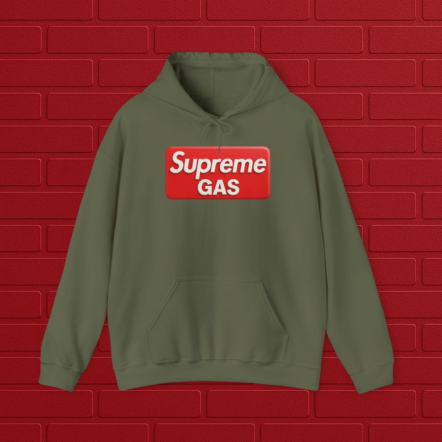 Supreme GAS Hoodie | Unisex Streetwear Sweatshirt | Cozy Casual Pullover | Trendy Gift for Him or Her | Everyday Hoodie