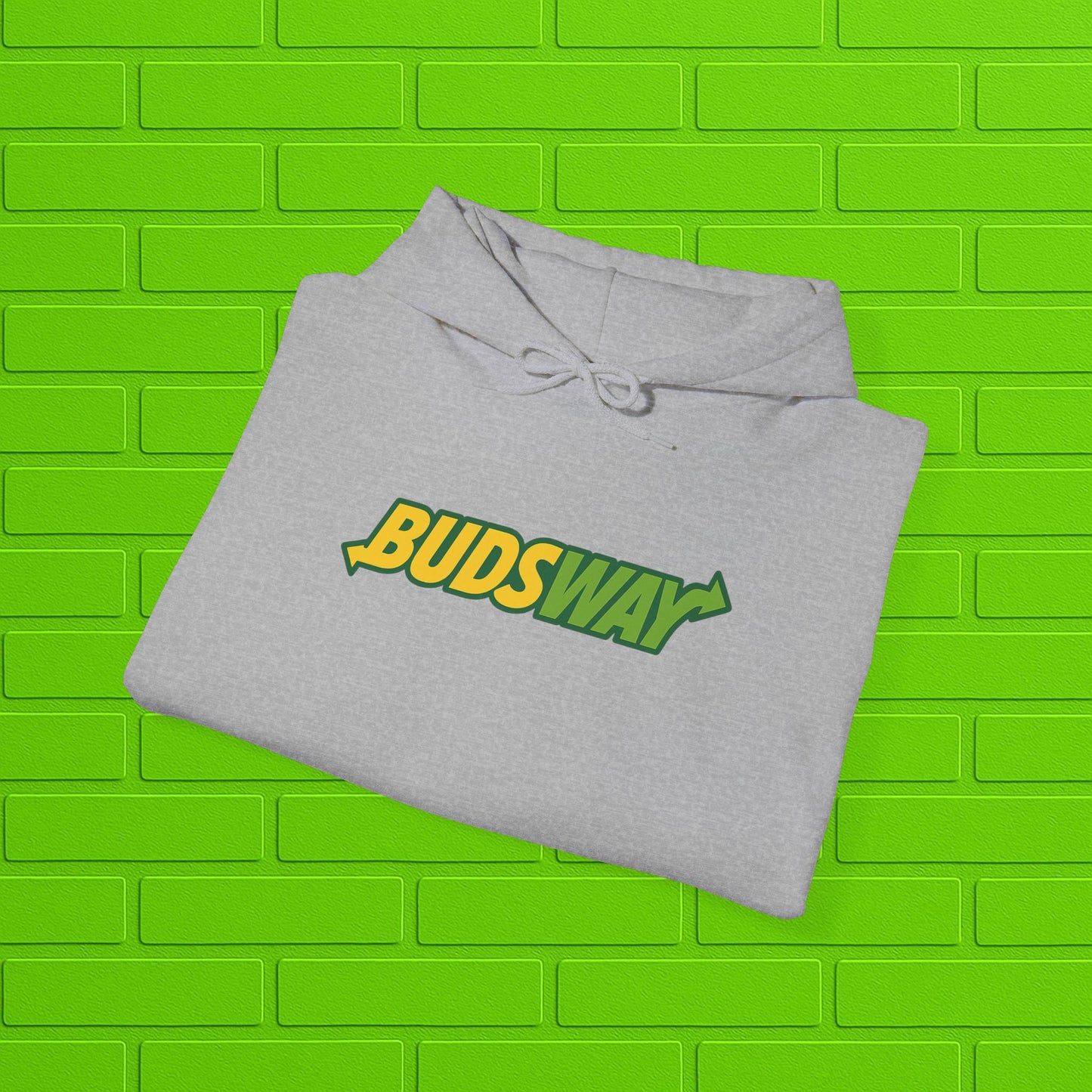 BUDSWAY Hoodie | Unisex Heavy Blend Sweatshirt | Streetwear Hoodie | Cozy Casual Pullover | Gift for Him or Her