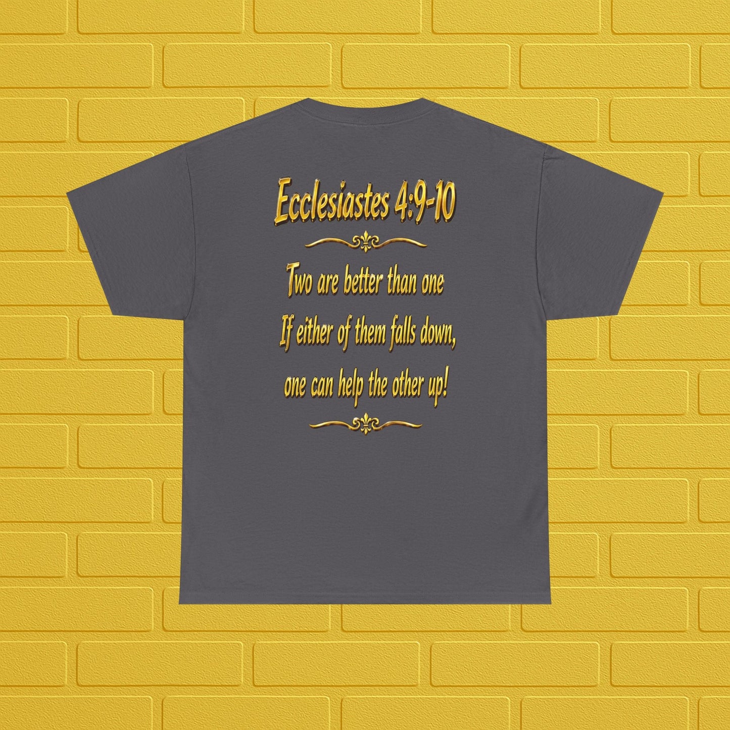 Birthday Tee — "Happy Birthday GLEN & GLENDA”! June 25 2026" with Ecclesiastes 4:9–10 Back Printify