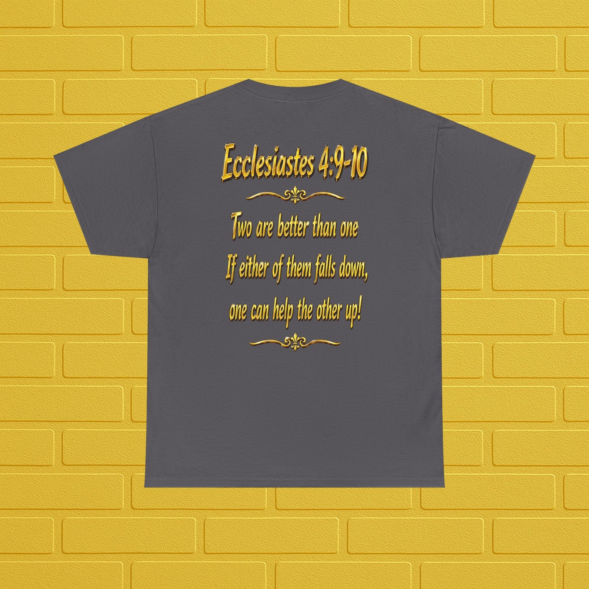 Birthday Tee — "Happy Birthday GLEN & GLENDA”! June 25 2026" with Ecclesiastes 4:9–10 Back Printify