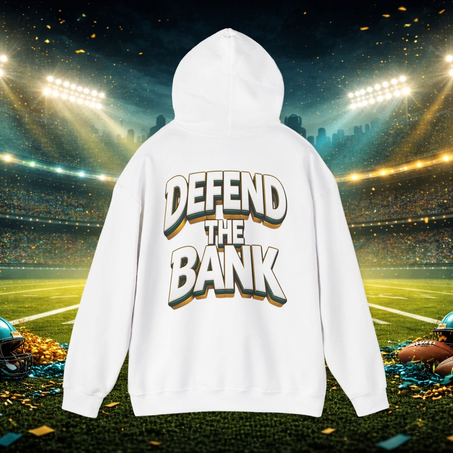 Defend The Bank Hoodie — "DUUUVAL vs EVERYBODY" Jacksonville Streetwear Hoodie Printify