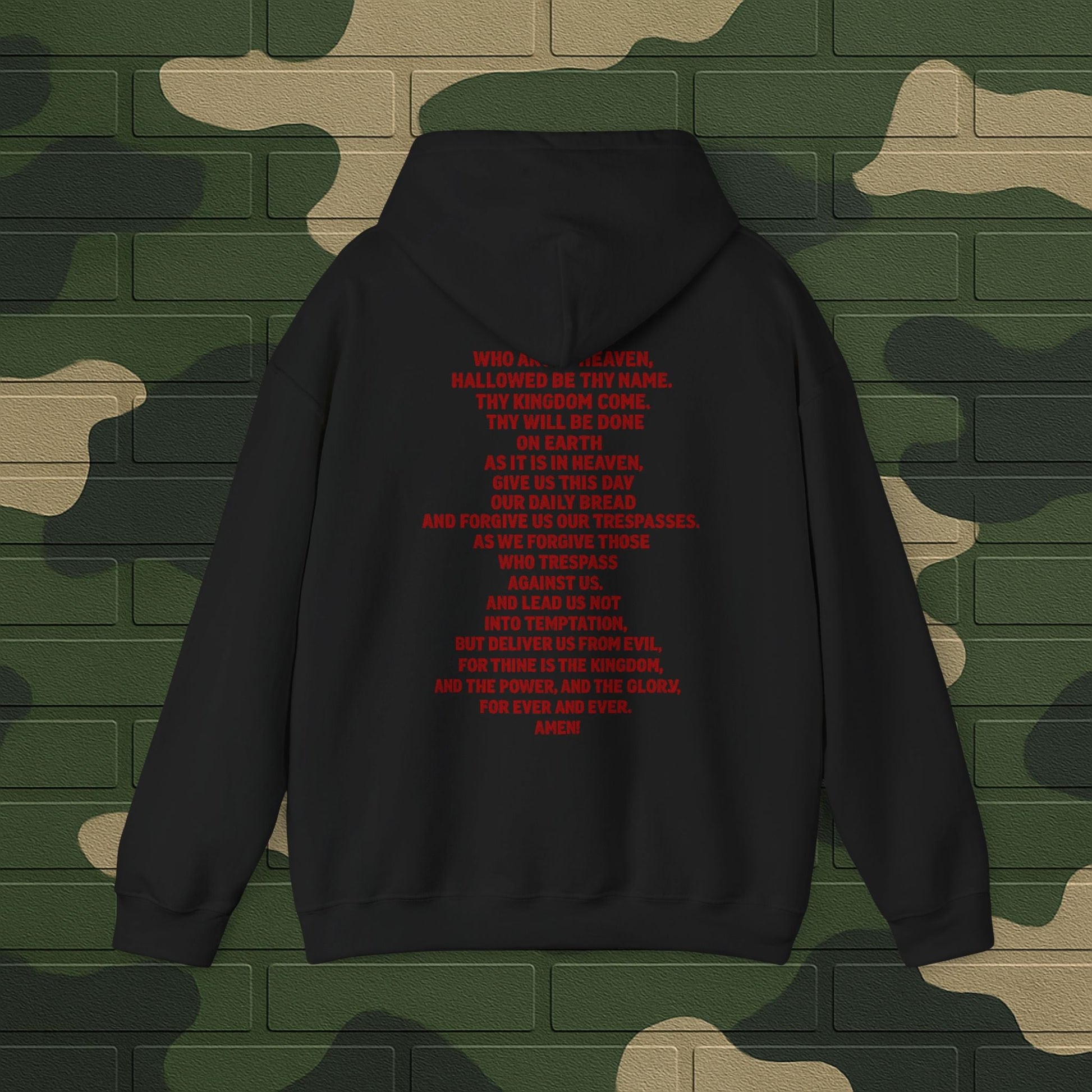 Hoodie — "Long Live Tushay" Memorial Hoodie with Lord's Prayer Back Printify