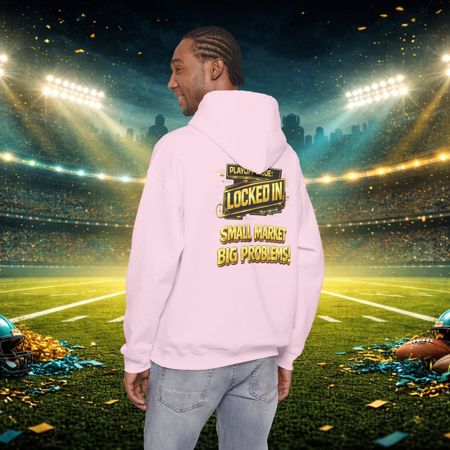 Duuval! Football Hoodie — "Locked In" Small Market Pride Sweatshirt Printify