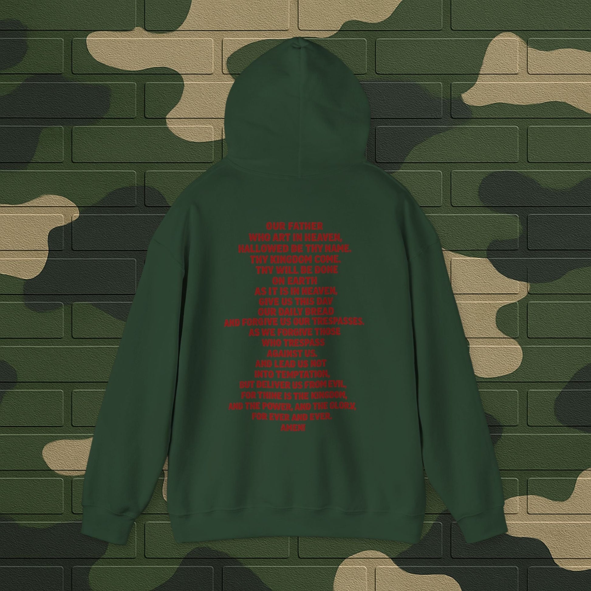 Hoodie — "Long Live Tushay" Memorial Hoodie with Lord's Prayer Back Printify