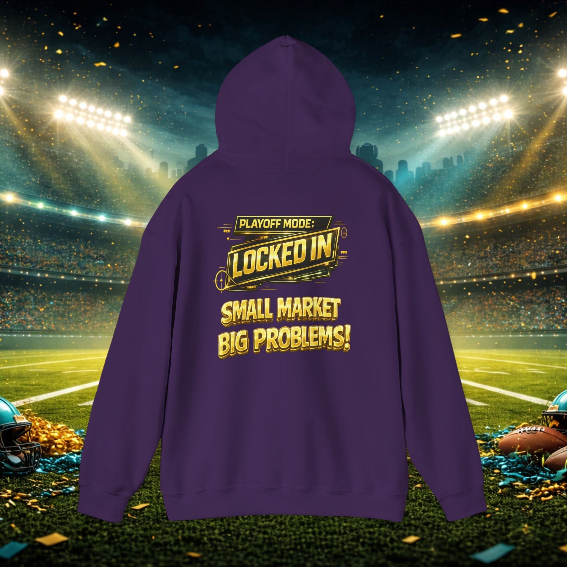 Duuval! Football Hoodie — "Locked In" Small Market Pride Sweatshirt Printify