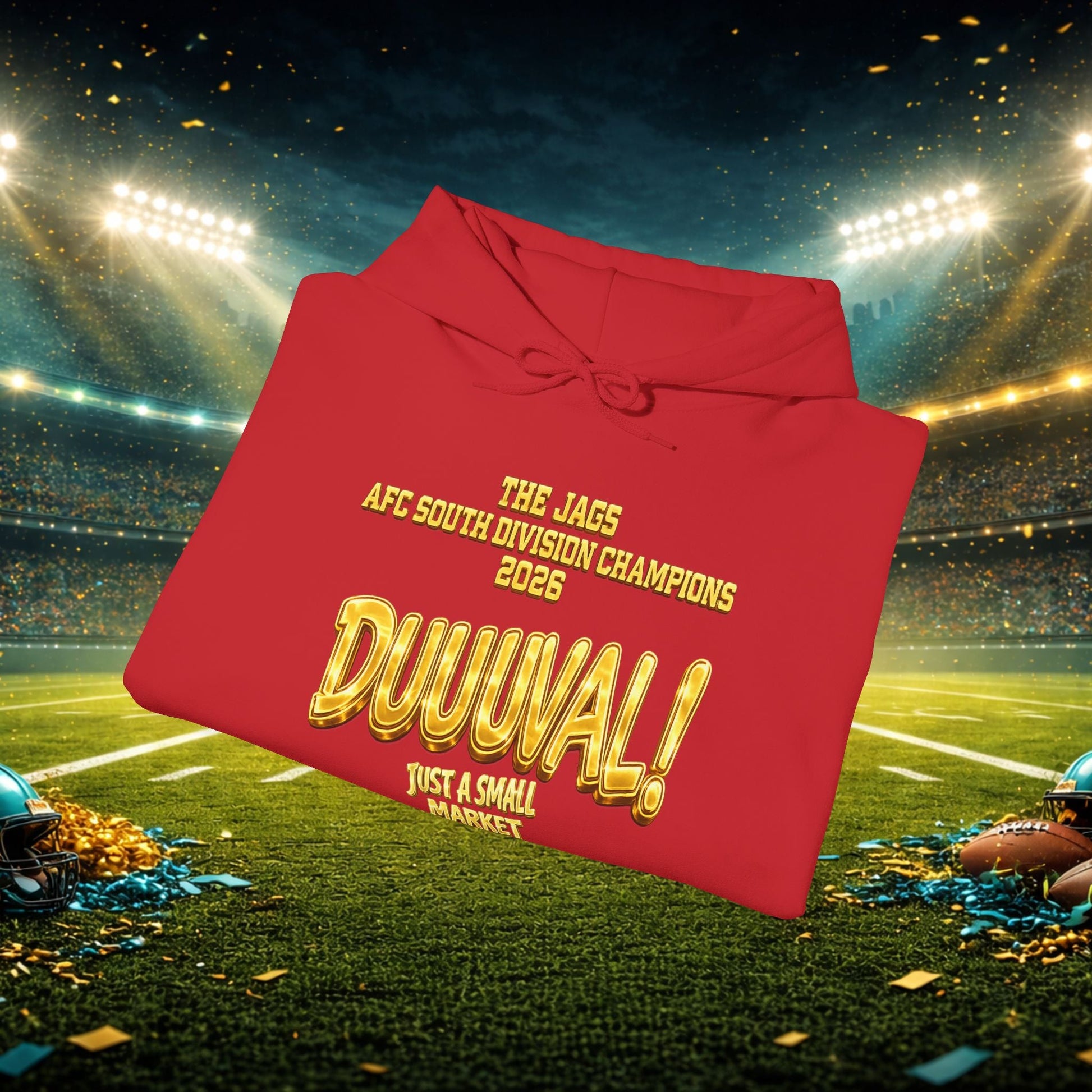 Duuval! Football Hoodie — "Locked In" Small Market Pride Sweatshirt Printify