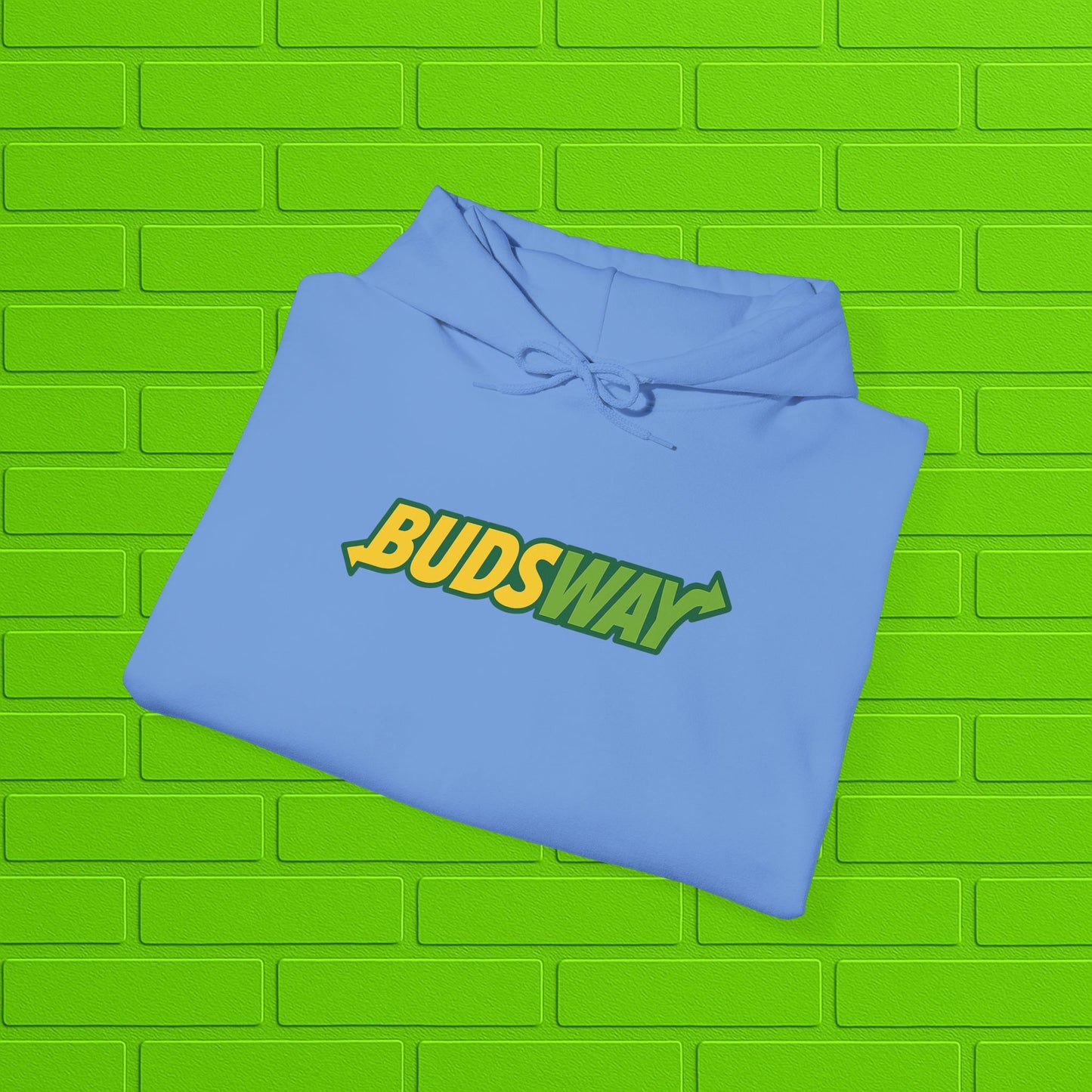BUDSWAY Hoodie | Unisex Heavy Blend Sweatshirt | Streetwear Hoodie | Cozy Casual Pullover | Gift for Him or Her
