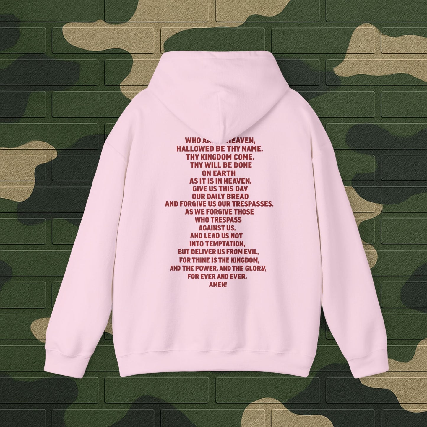 Hoodie — "Long Live Tushay" Memorial Hoodie with Lord's Prayer Back Printify
