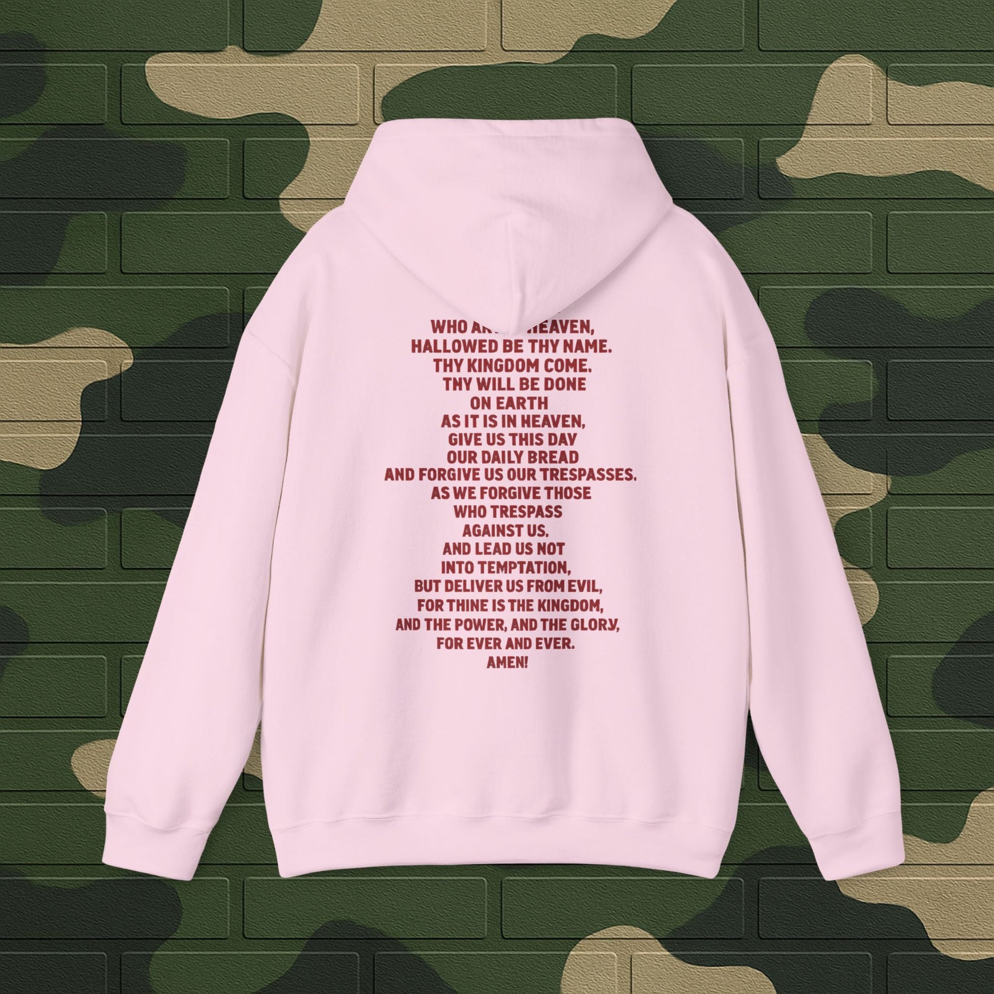 Hoodie — "Long Live Tushay" Memorial Hoodie with Lord's Prayer Back Printify