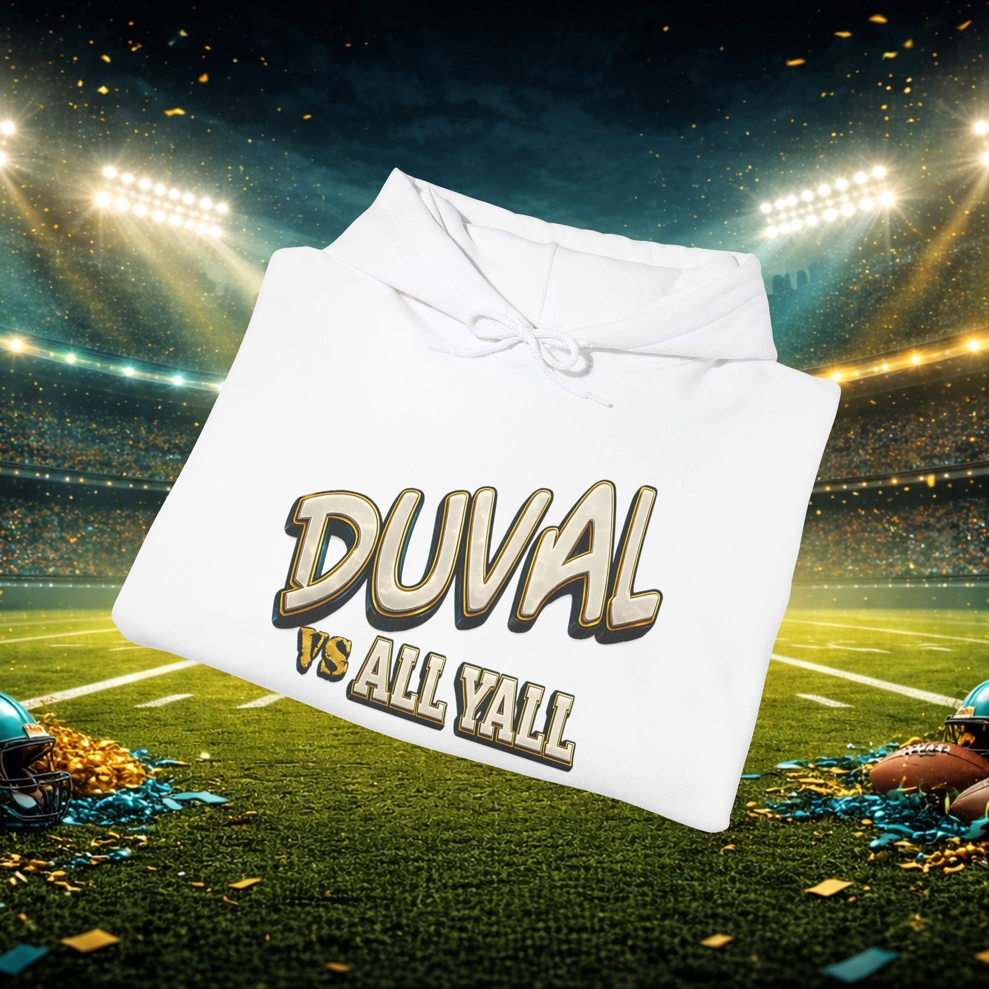 Duval vs All Y’all Hoodie — "Playoff Mode: Locked In" Football Fan Sweatshirt Printify