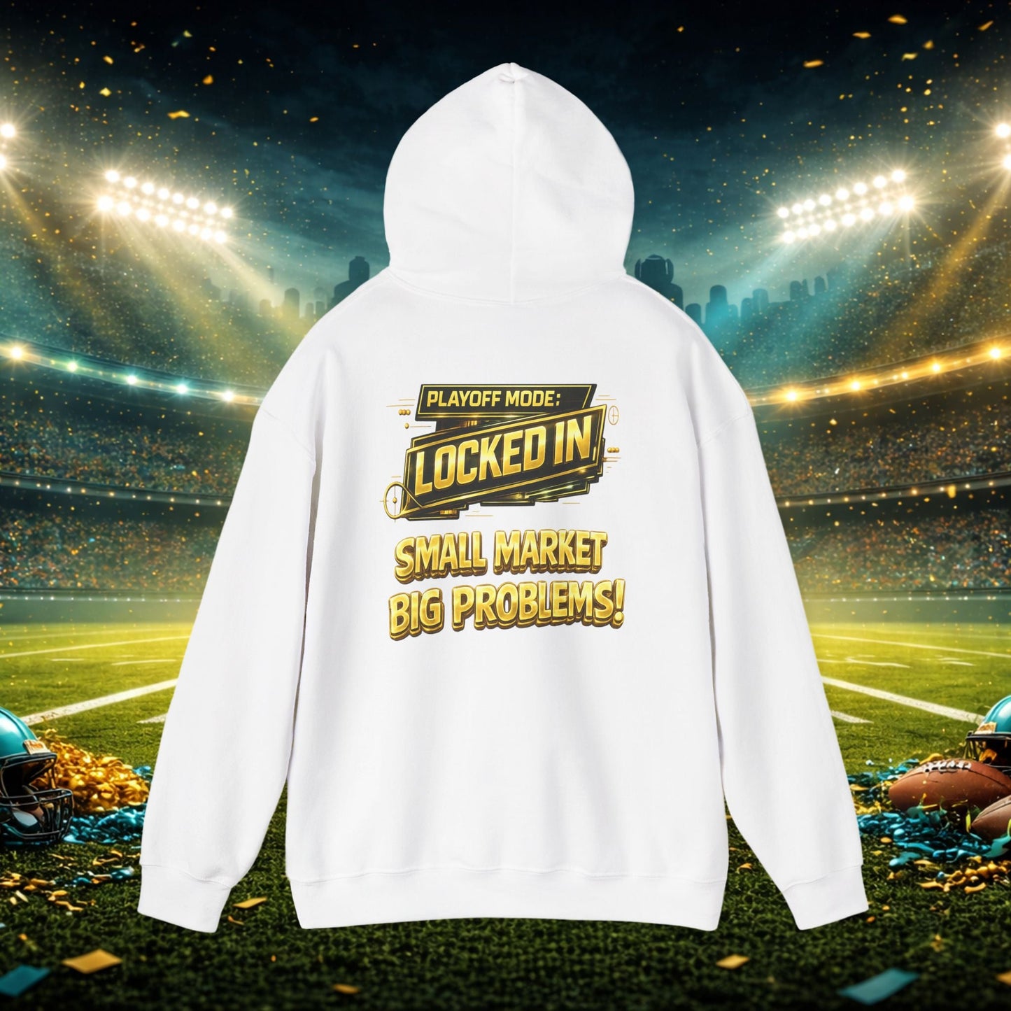 Duuval! Football Hoodie — "Locked In" Small Market Pride Sweatshirt Printify