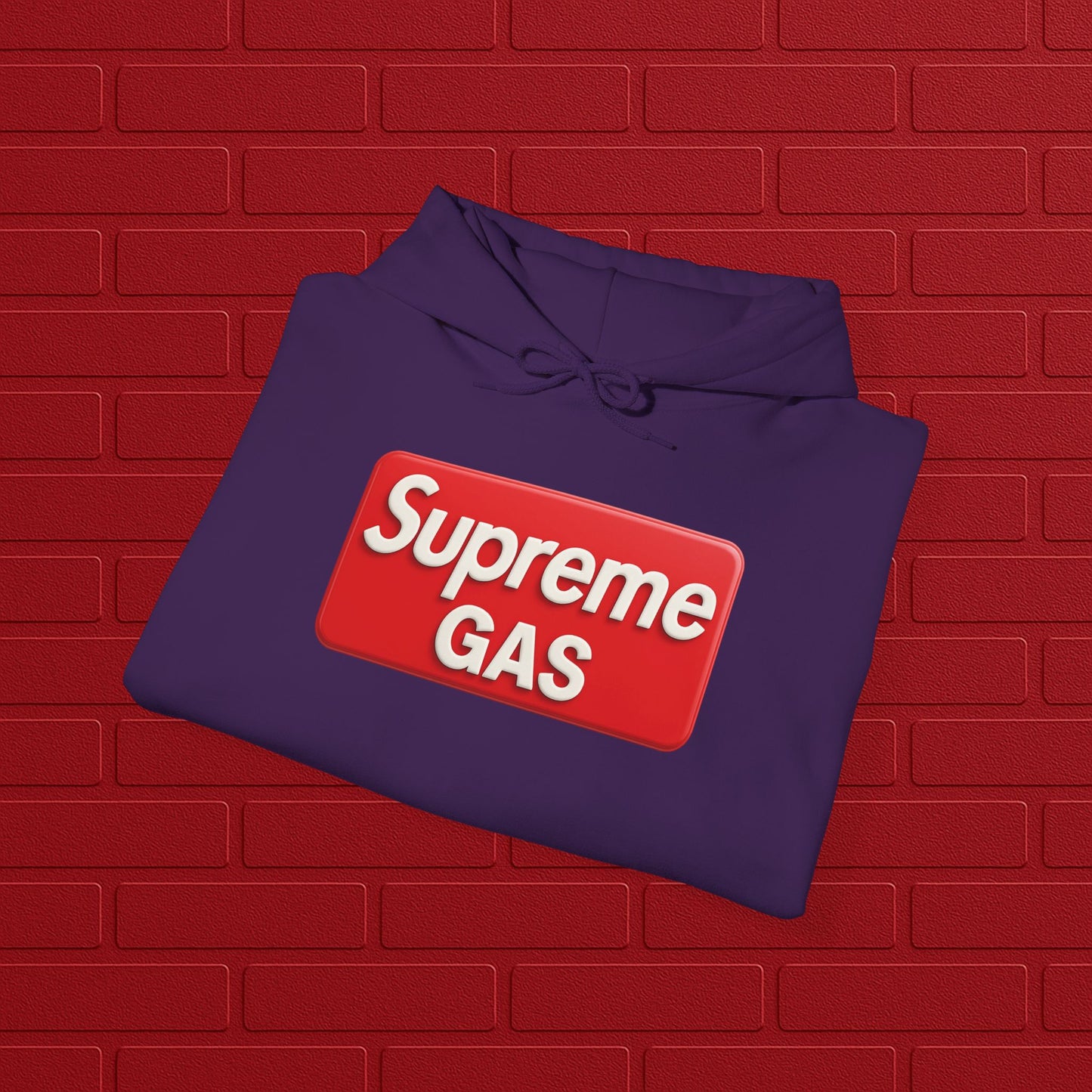 Supreme GAS Hoodie | Unisex Streetwear Sweatshirt | Cozy Casual Pullover | Trendy Gift for Him or Her | Everyday Hoodie