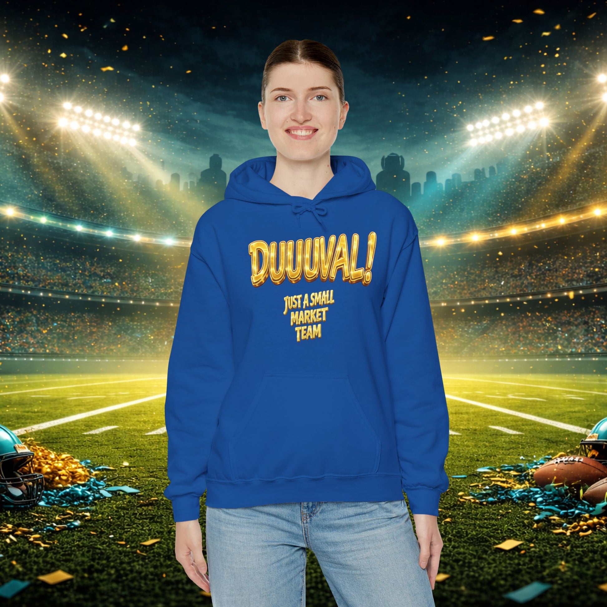 Duuval! Football Hoodie — "Locked In" Small Market Pride Sweatshirt Printify