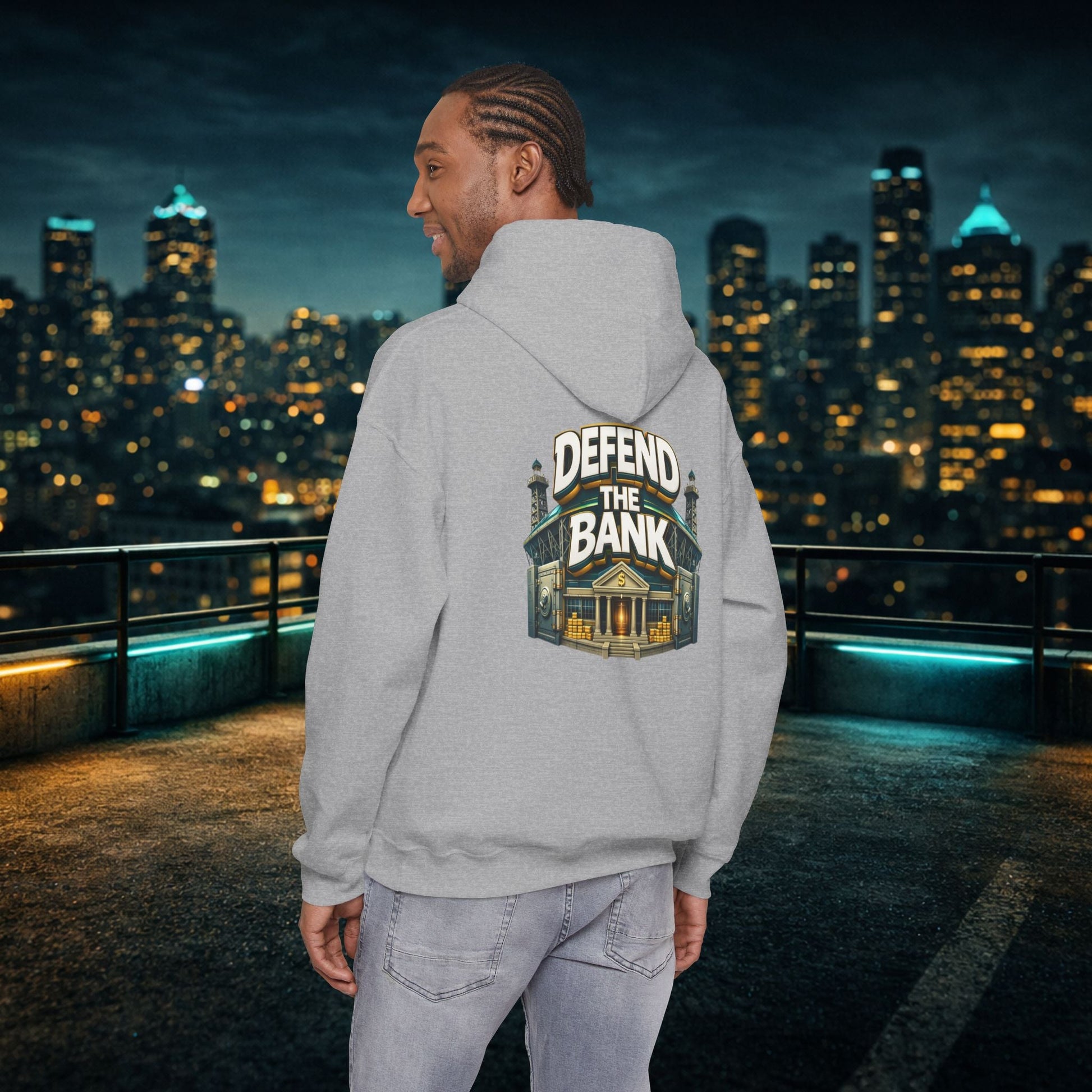 Duuuval Built Different / Defend The Bank Hoodie — Jacksonville Pride Graphic Hoodie Printify
