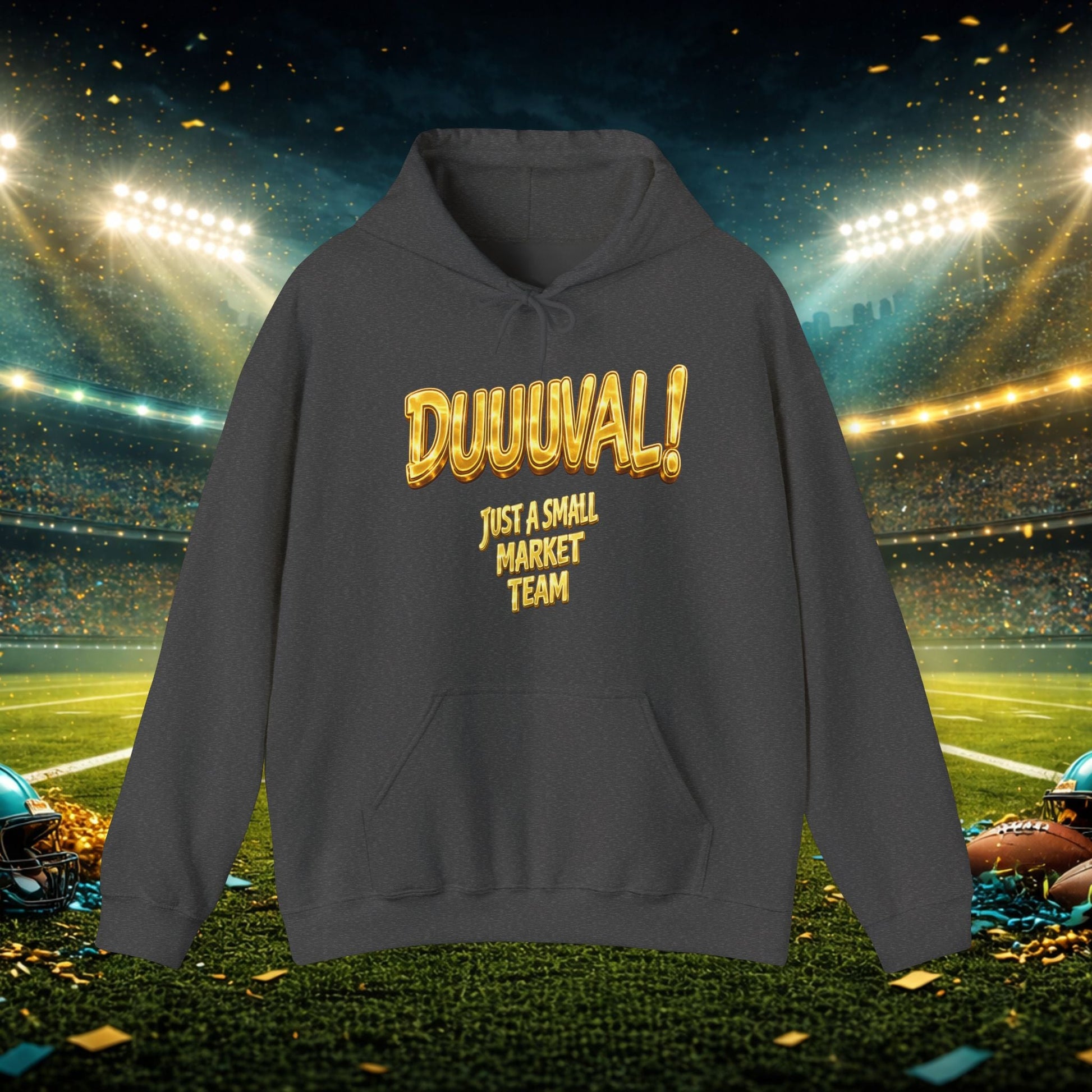 Duuval! Football Hoodie — "Locked In" Small Market Pride Sweatshirt Printify