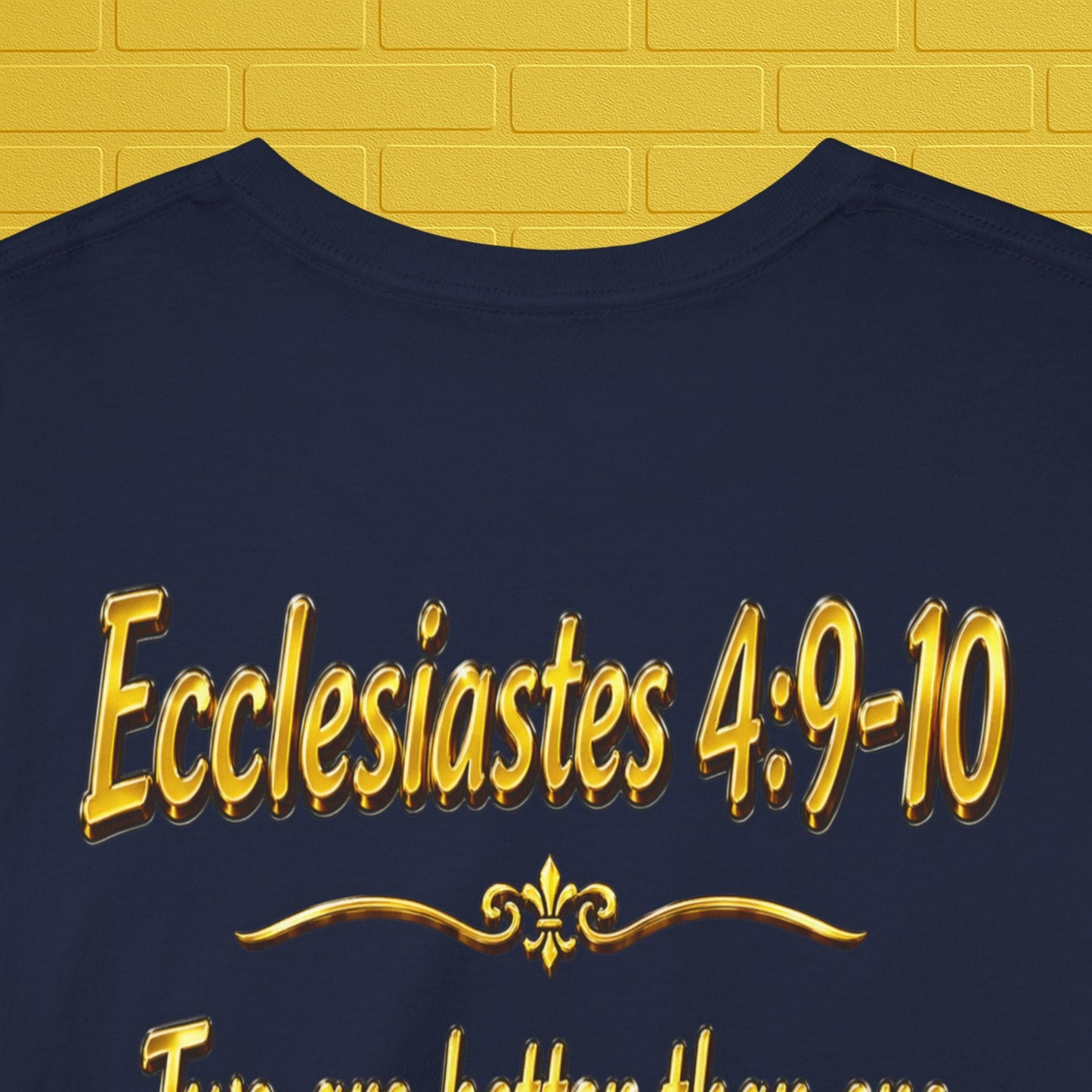Birthday Tee — "Happy Birthday GLEN & GLENDA”! June 25 2026" with Ecclesiastes 4:9–10 Back Printify