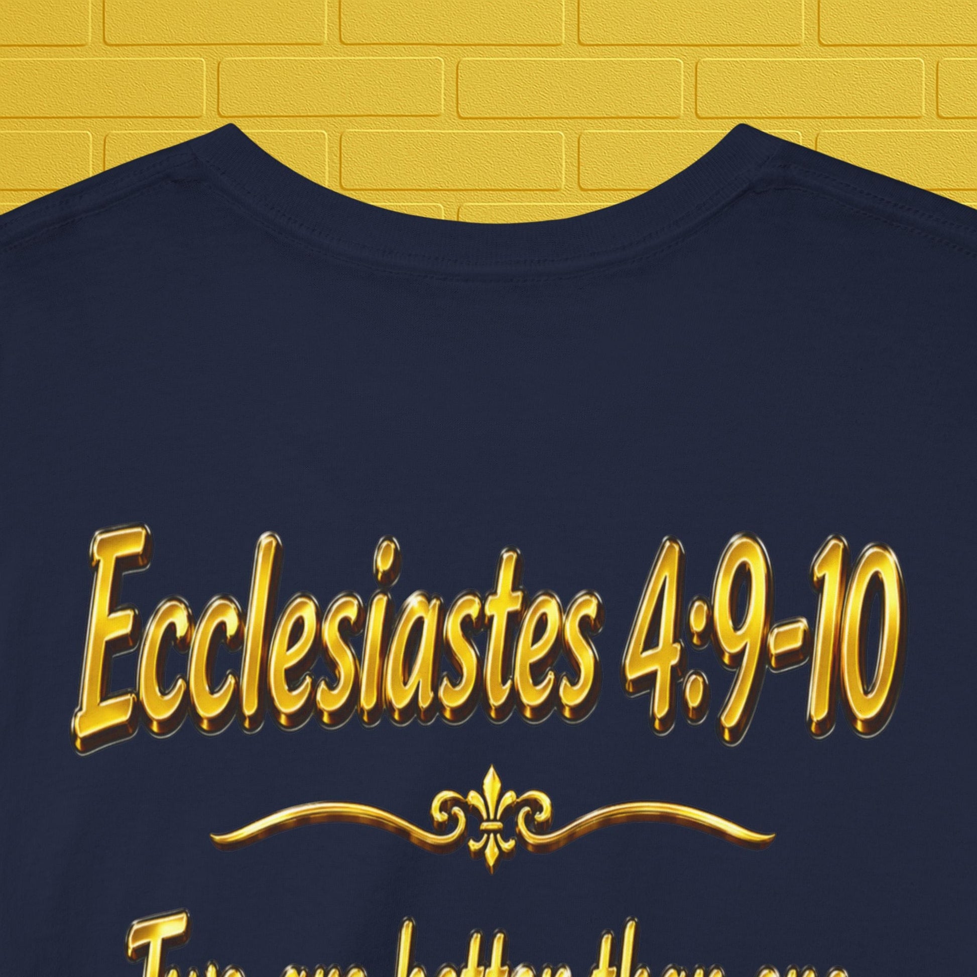 Birthday Tee — "Happy Birthday GLEN & GLENDA”! June 25 2026" with Ecclesiastes 4:9–10 Back Printify