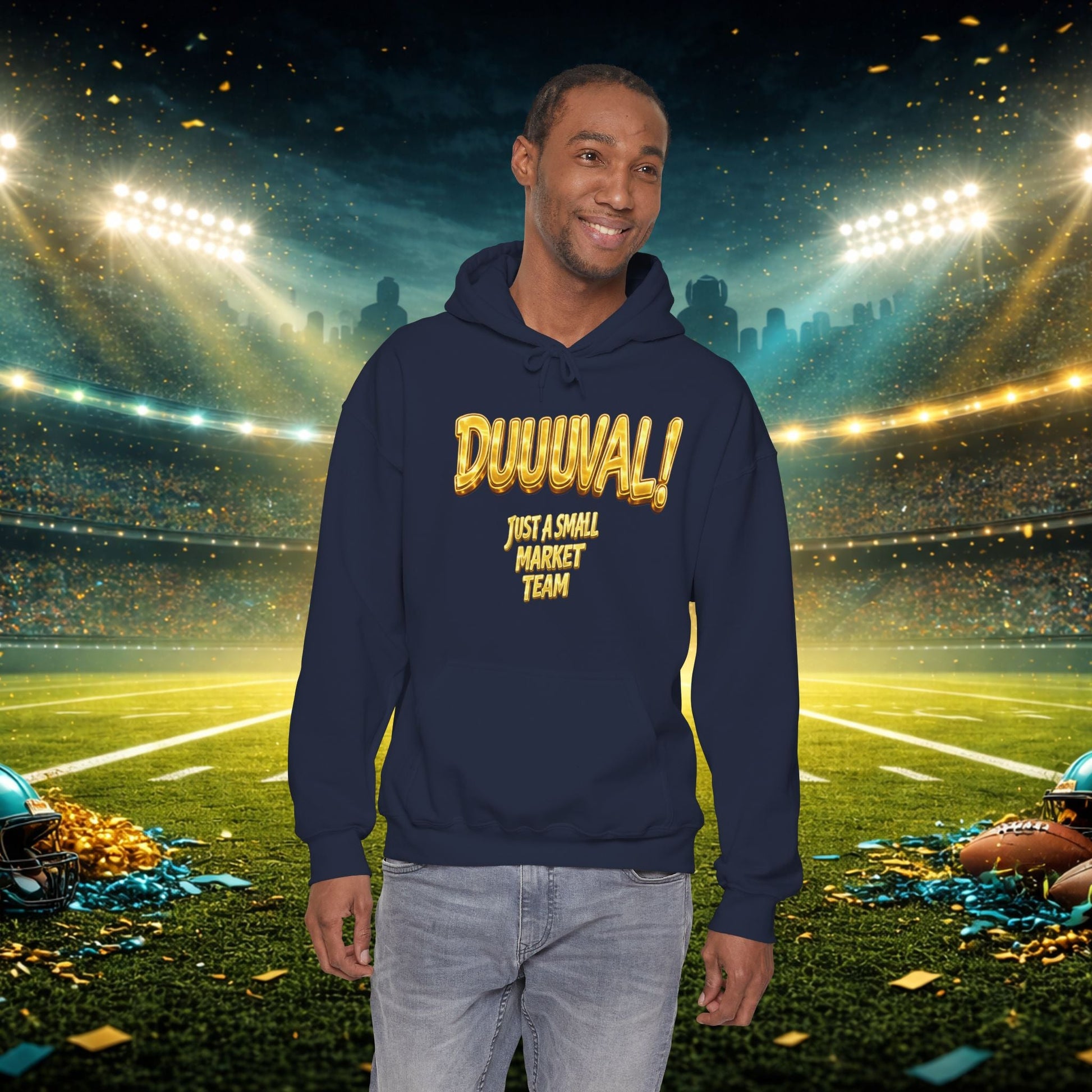 Duuval! Football Hoodie — "Locked In" Small Market Pride Sweatshirt Printify