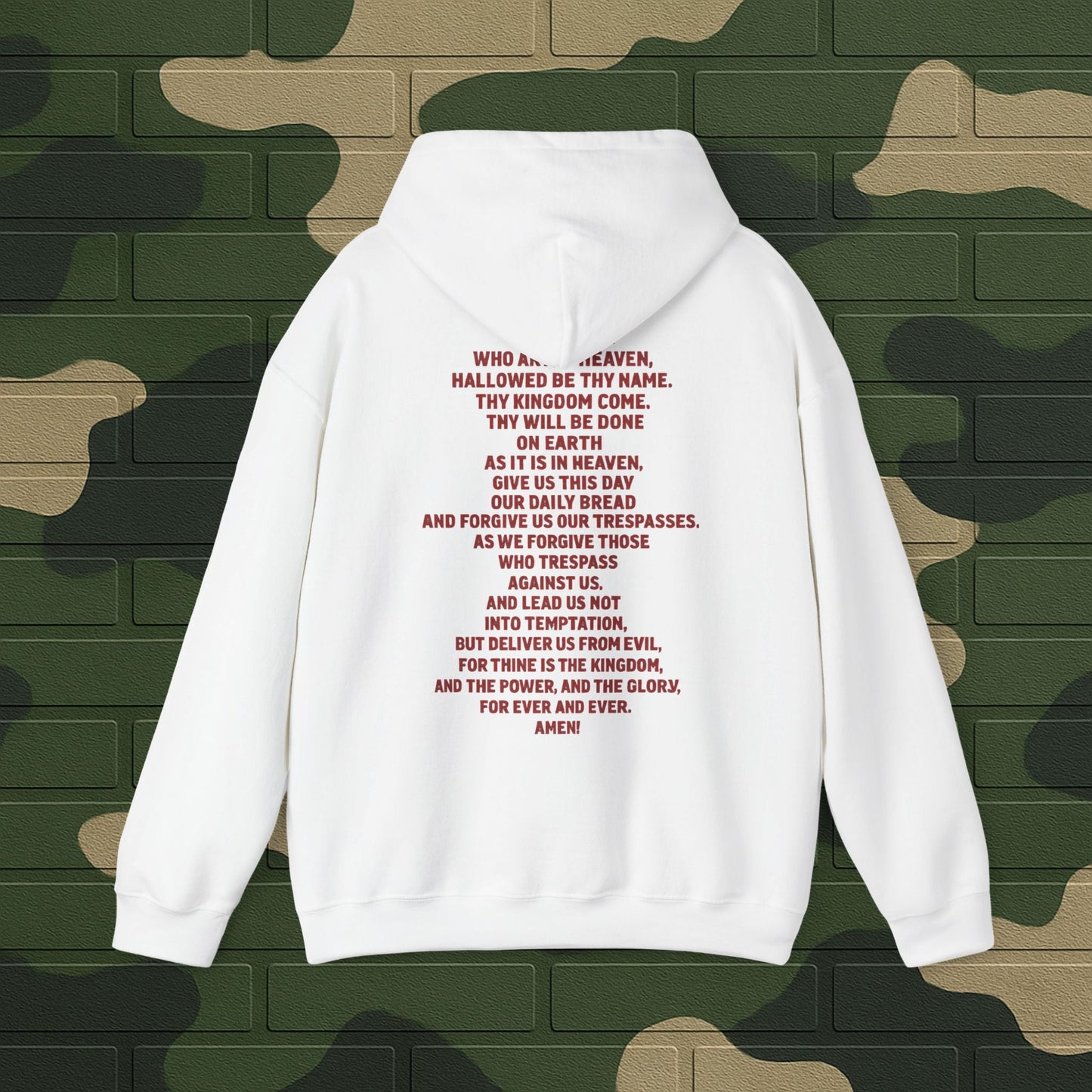Hoodie — "Long Live Tushay" Memorial Hoodie with Lord's Prayer Back Printify
