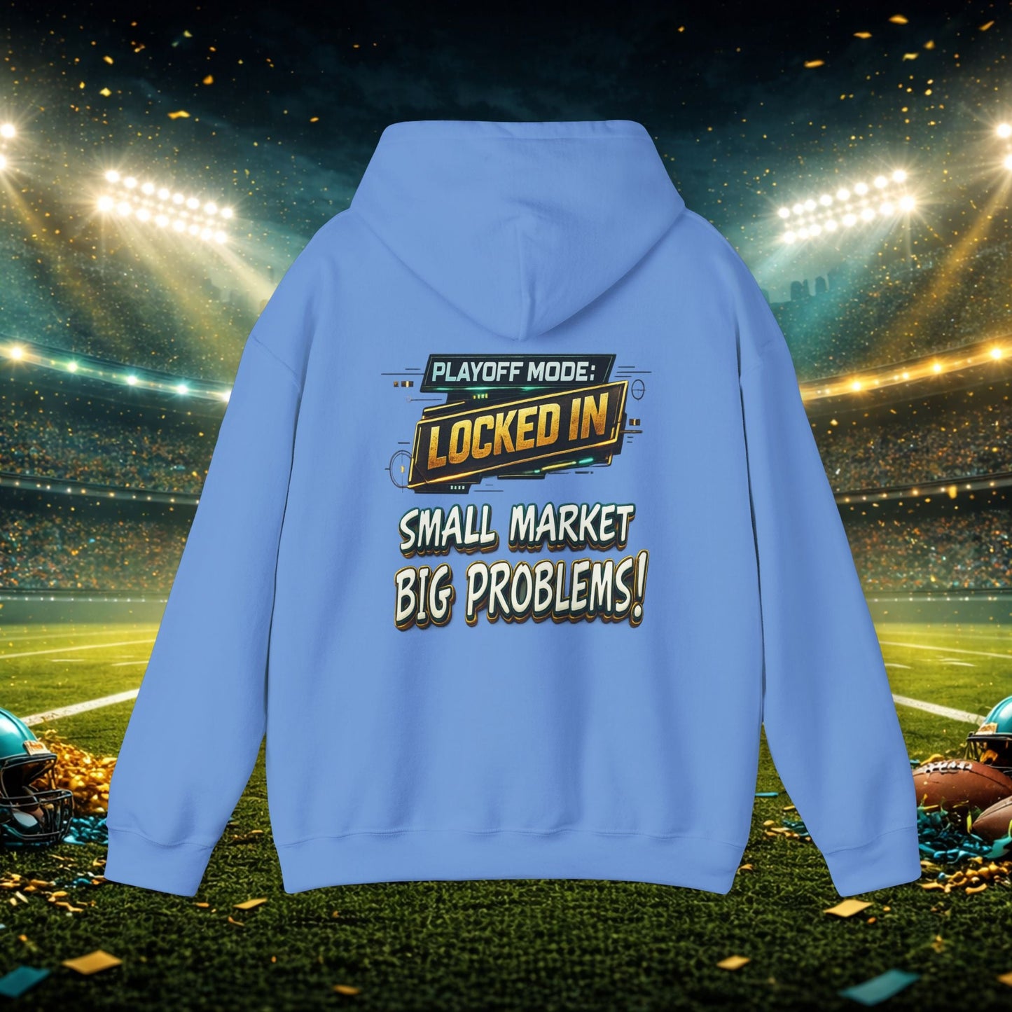 Duval vs All Y’all Hoodie — "Playoff Mode: Locked In" Football Fan Sweatshirt Printify