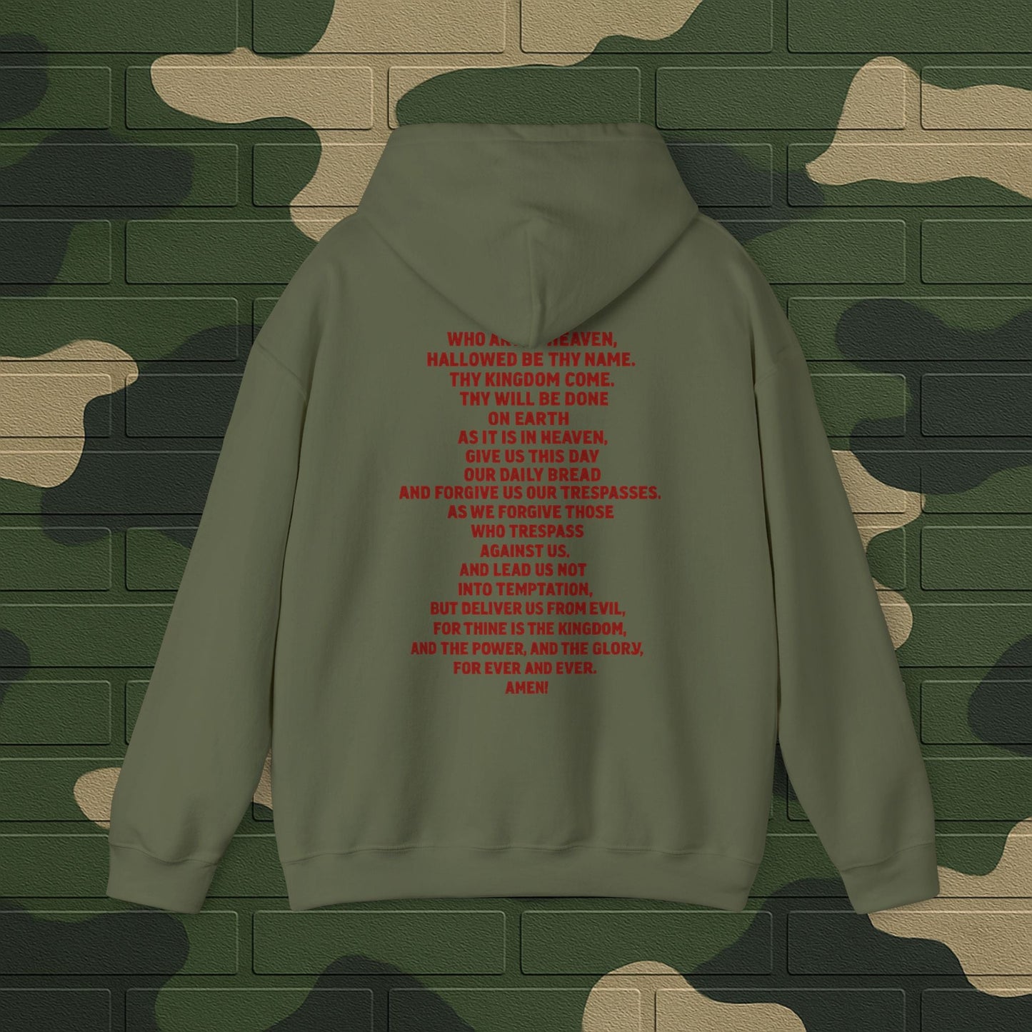 Hoodie — "Long Live Tushay" Memorial Hoodie with Lord's Prayer Back Printify