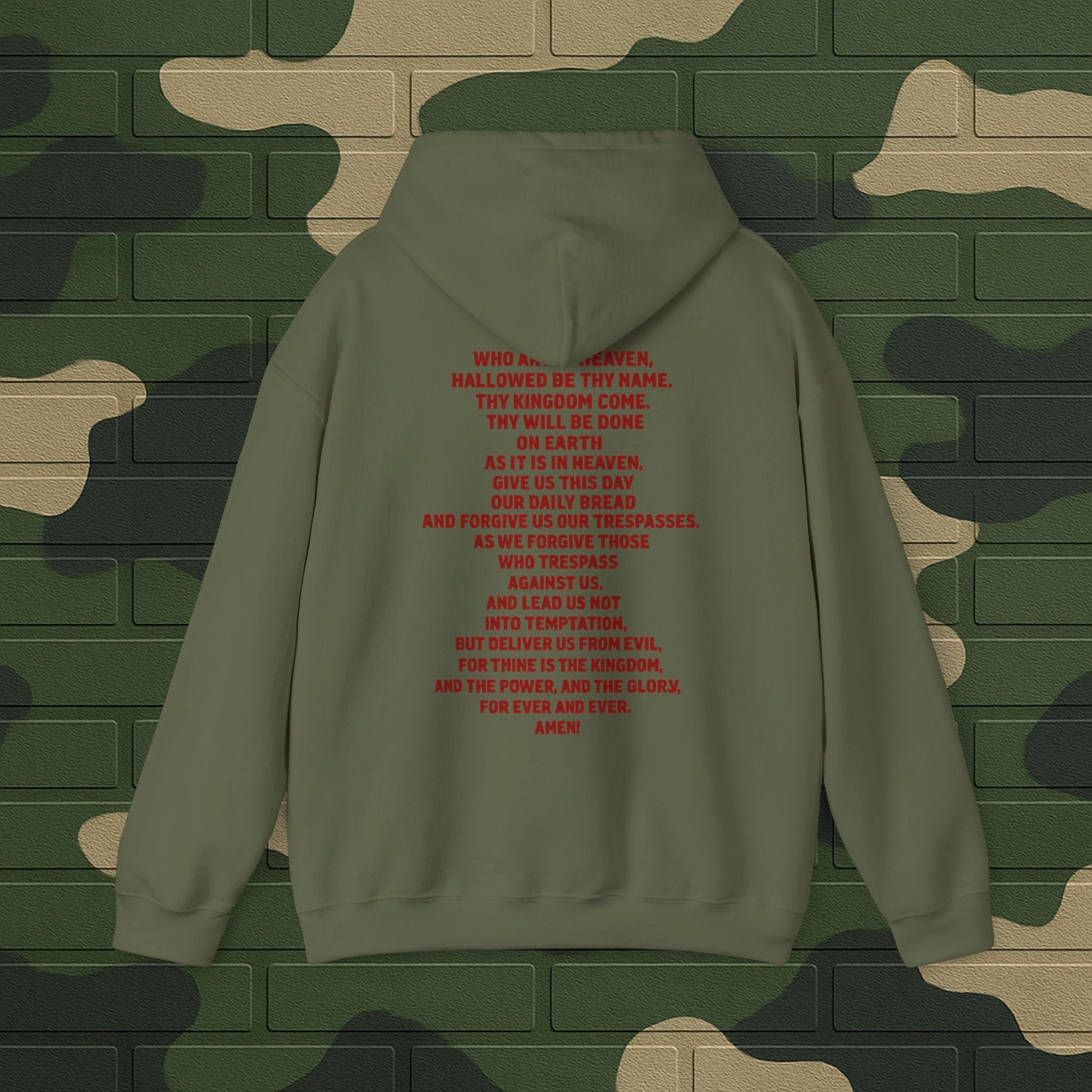 Hoodie — "Long Live Tushay" Memorial Hoodie with Lord's Prayer Back Printify