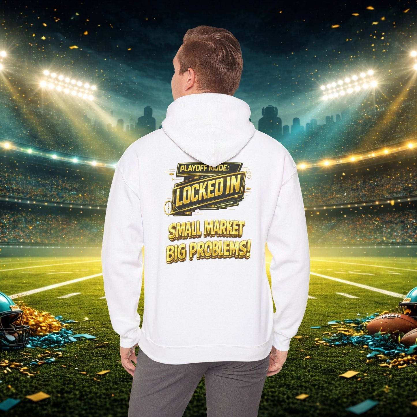 Duuval! Football Hoodie — "Locked In" Small Market Pride Sweatshirt Printify