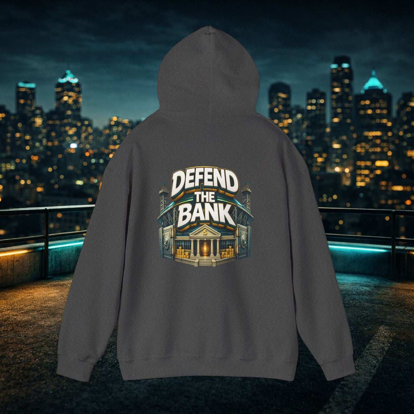 Duuuval Built Different / Defend The Bank Hoodie — Jacksonville Pride Graphic Hoodie Printify