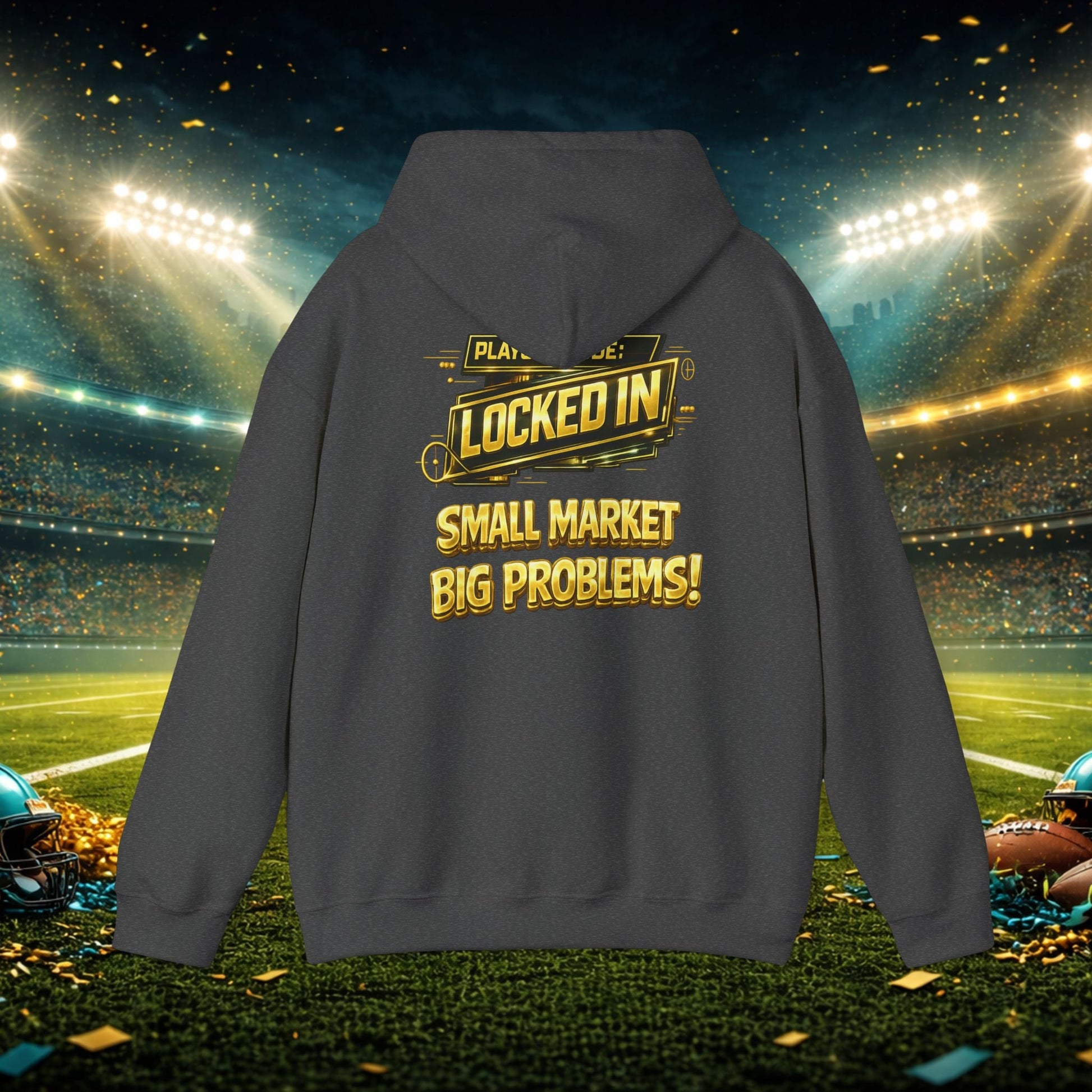 Duuval! Football Hoodie — "Locked In" Small Market Pride Sweatshirt Printify