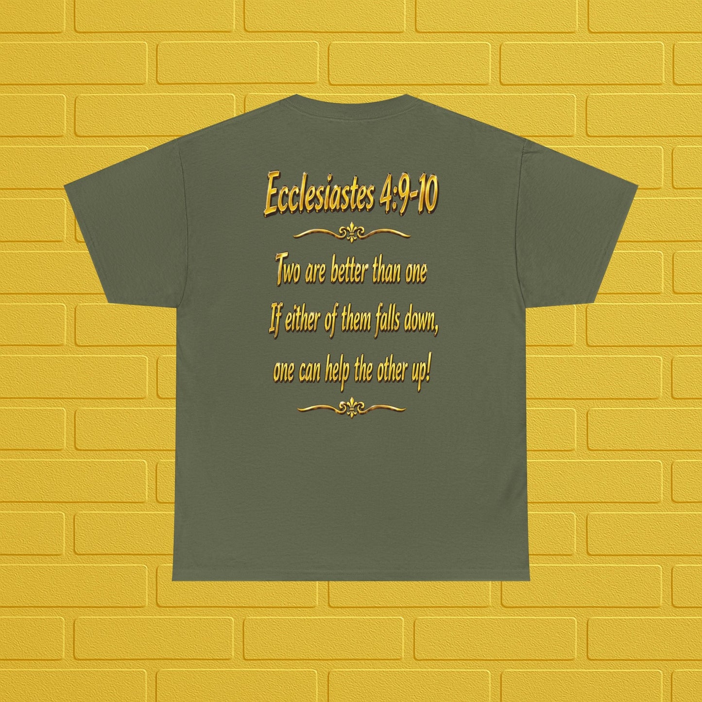 Birthday Tee — "Happy Birthday GLEN & GLENDA”! June 25 2026" with Ecclesiastes 4:9–10 Back Printify