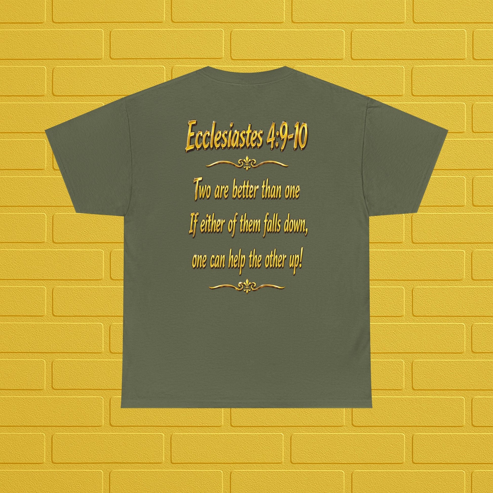 Birthday Tee — "Happy Birthday GLEN & GLENDA”! June 25 2026" with Ecclesiastes 4:9–10 Back Printify