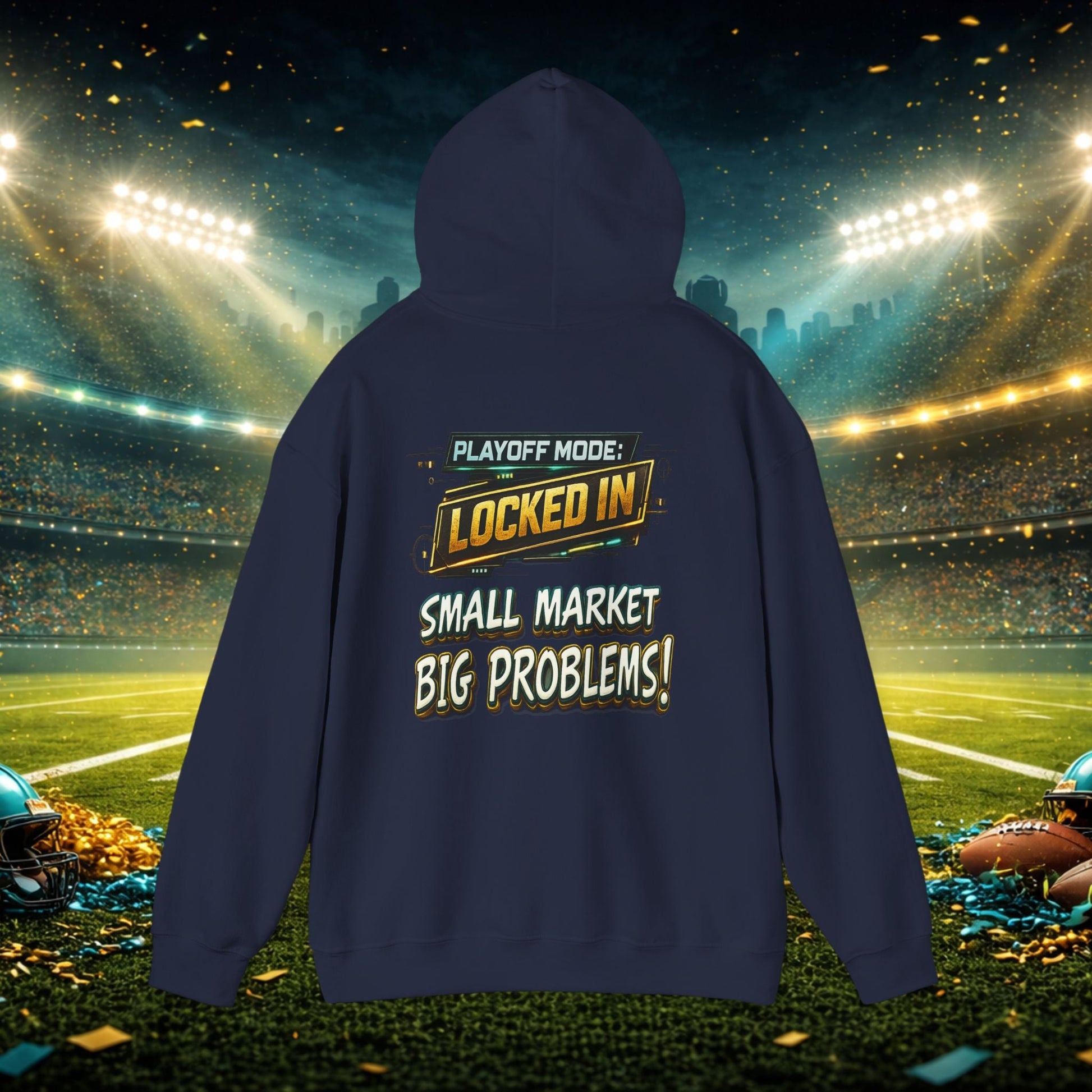 Duval vs All Y’all Hoodie — "Playoff Mode: Locked In" Football Fan Sweatshirt Printify