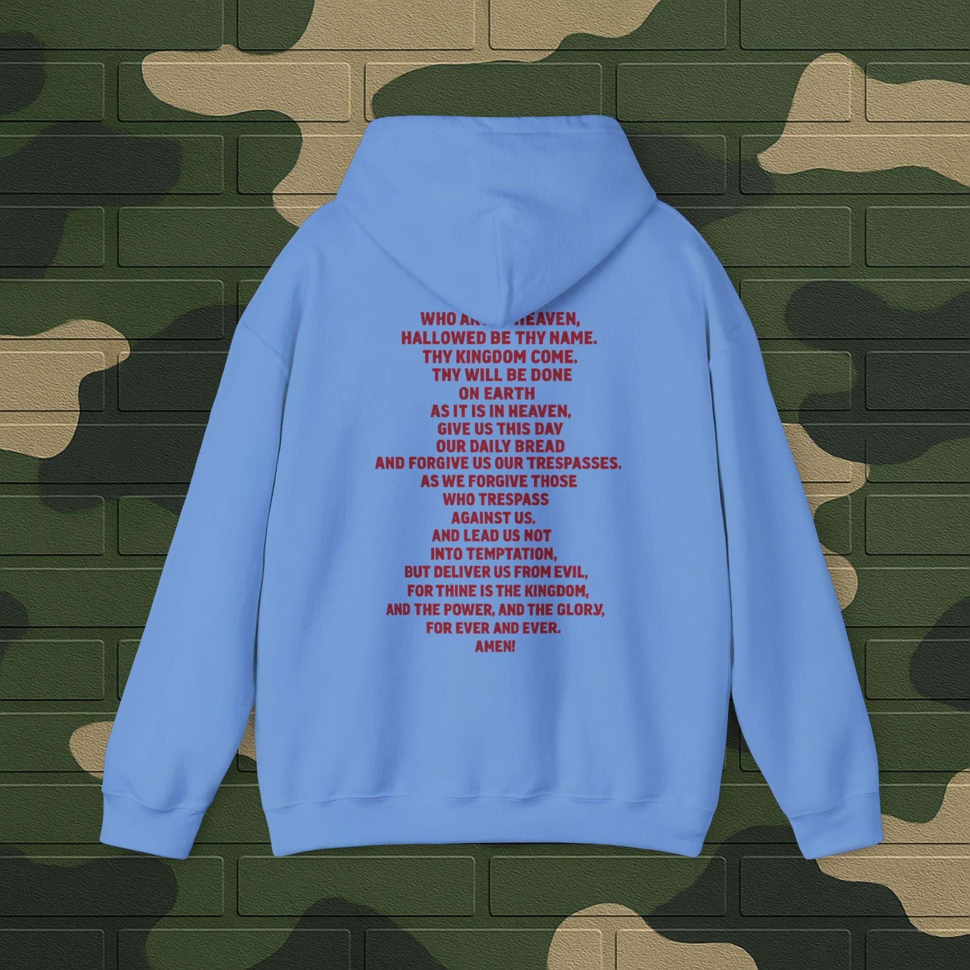 Hoodie — "Long Live Tushay" Memorial Hoodie with Lord's Prayer Back Printify