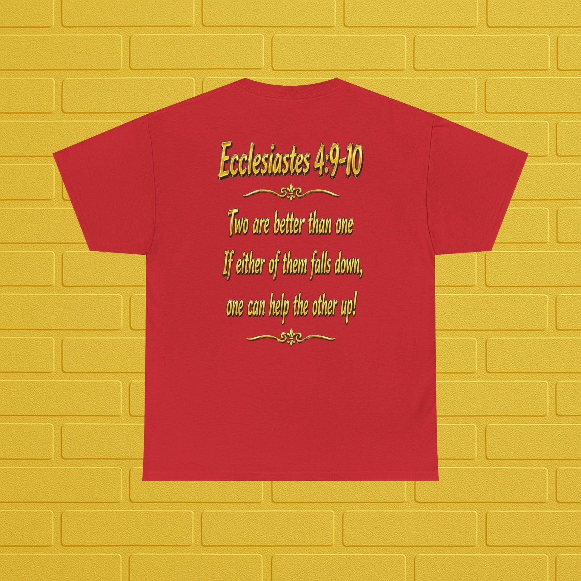 Birthday Tee — "Happy Birthday GLEN & GLENDA”! June 25 2026" with Ecclesiastes 4:9–10 Back Printify
