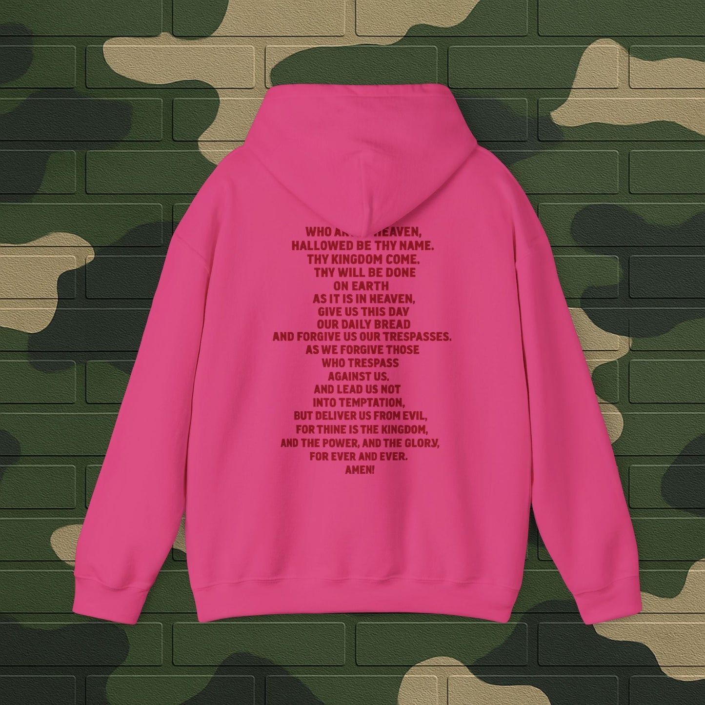 Hoodie — "Long Live Tushay" Memorial Hoodie with Lord's Prayer Back Printify