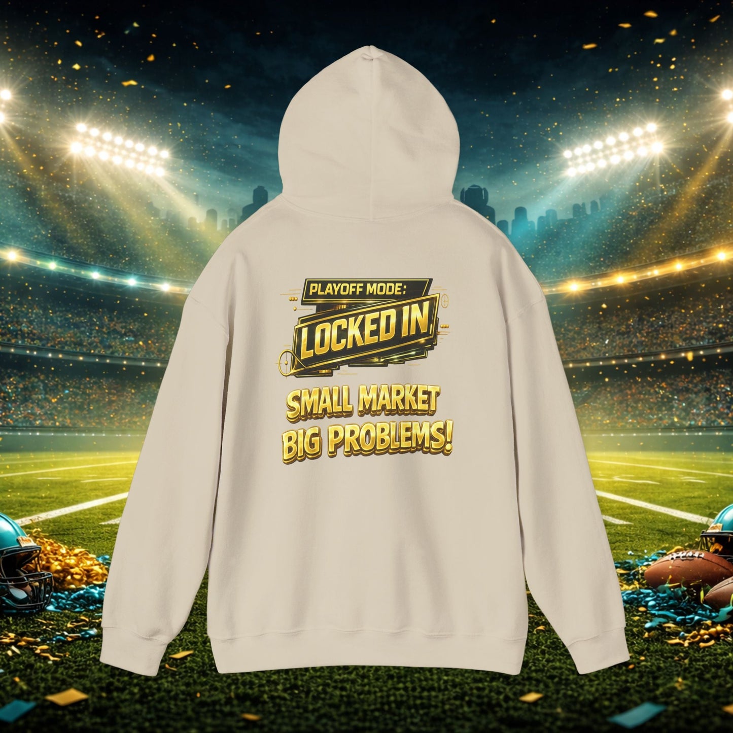 Duuval! Football Hoodie — "Locked In" Small Market Pride Sweatshirt Printify