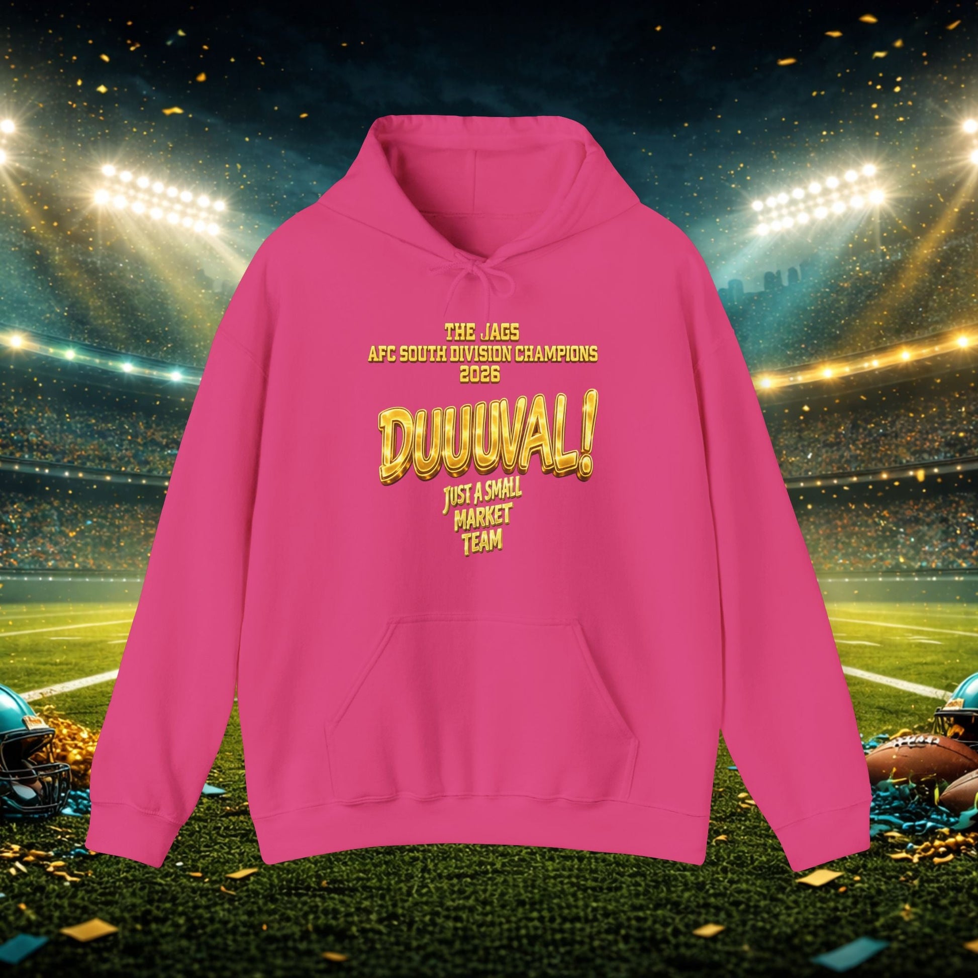 Duuval! Football Hoodie — "Locked In" Small Market Pride Sweatshirt Printify