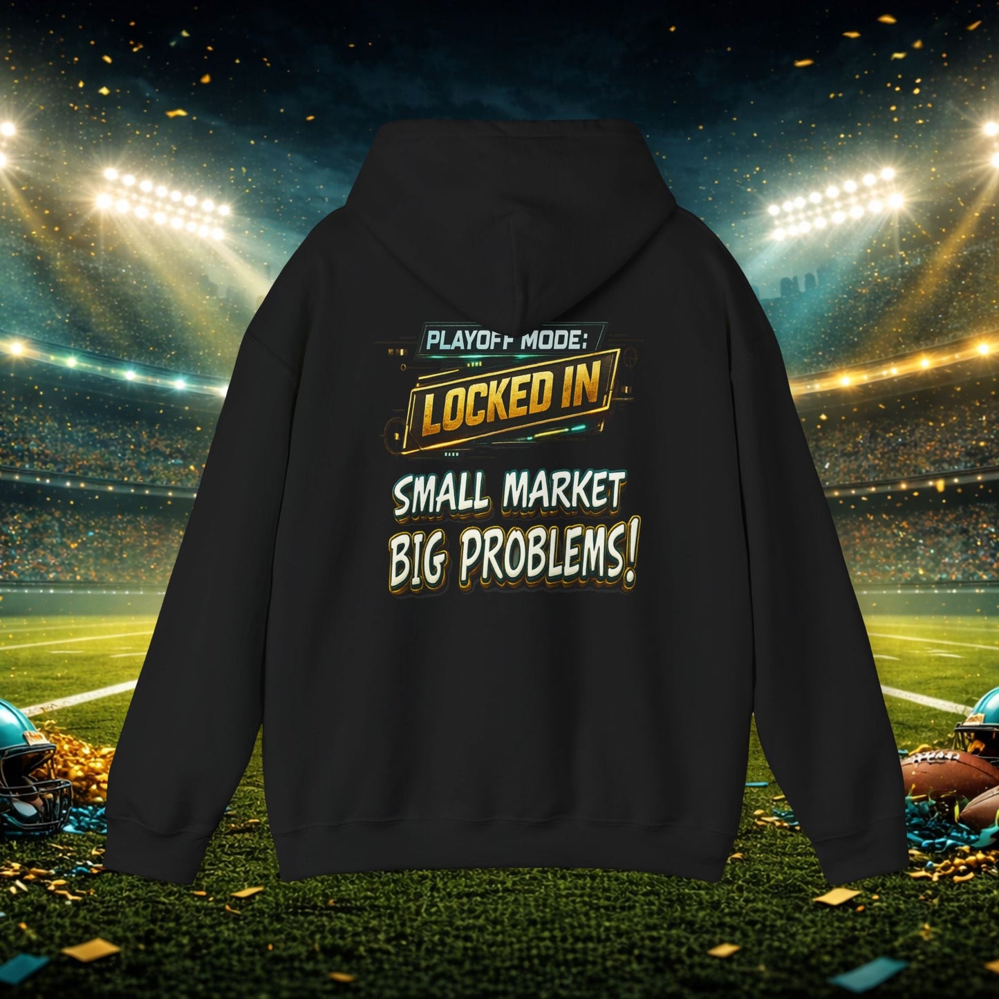 Duval vs All Y’all Hoodie — "Playoff Mode: Locked In" Football Fan Sweatshirt Printify