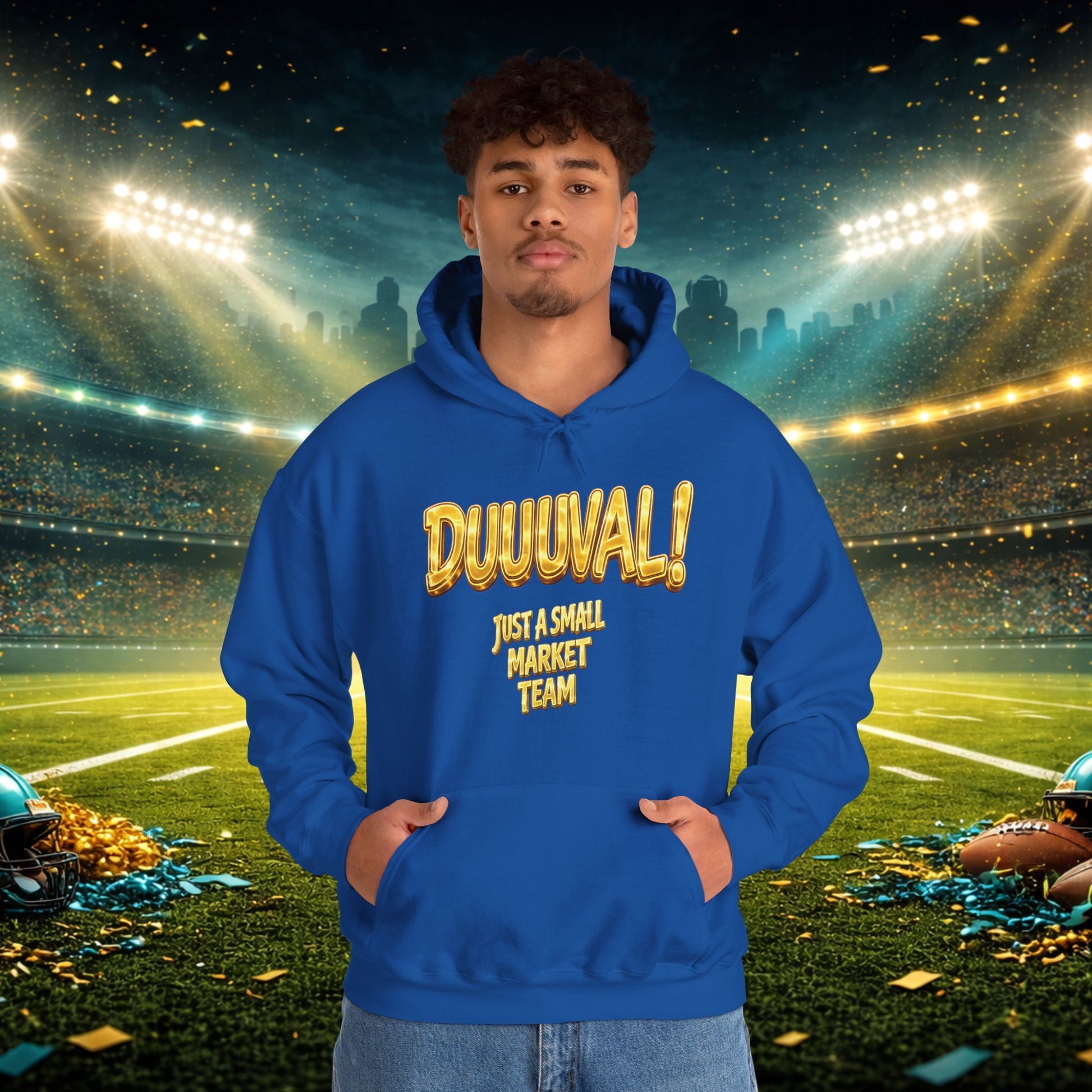 Duuval! Football Hoodie — "Locked In" Small Market Pride Sweatshirt Printify