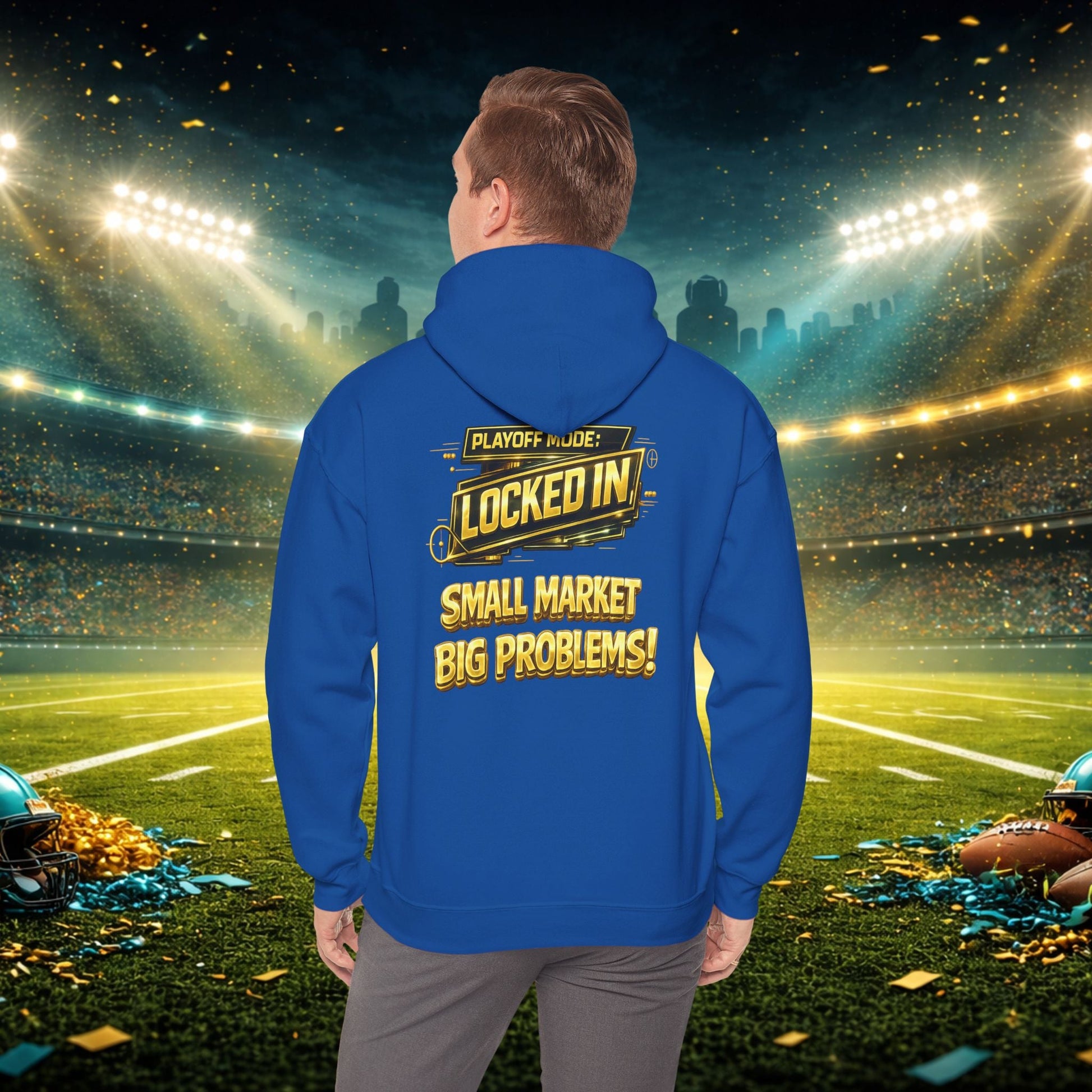 Duuval! Football Hoodie — "Locked In" Small Market Pride Sweatshirt Printify