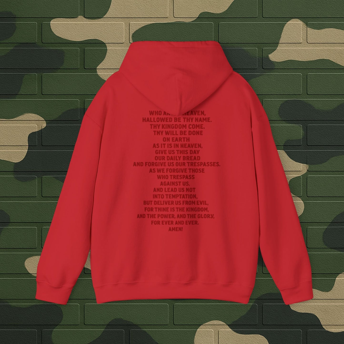 Hoodie — "Long Live Tushay" Memorial Hoodie with Lord's Prayer Back Printify