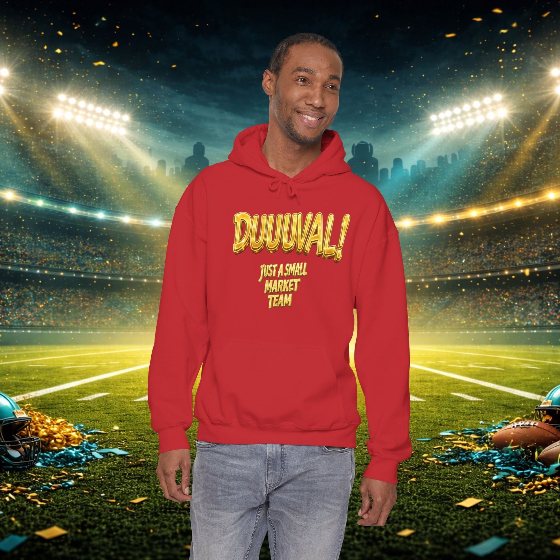Duuval! Football Hoodie — "Locked In" Small Market Pride Sweatshirt Printify