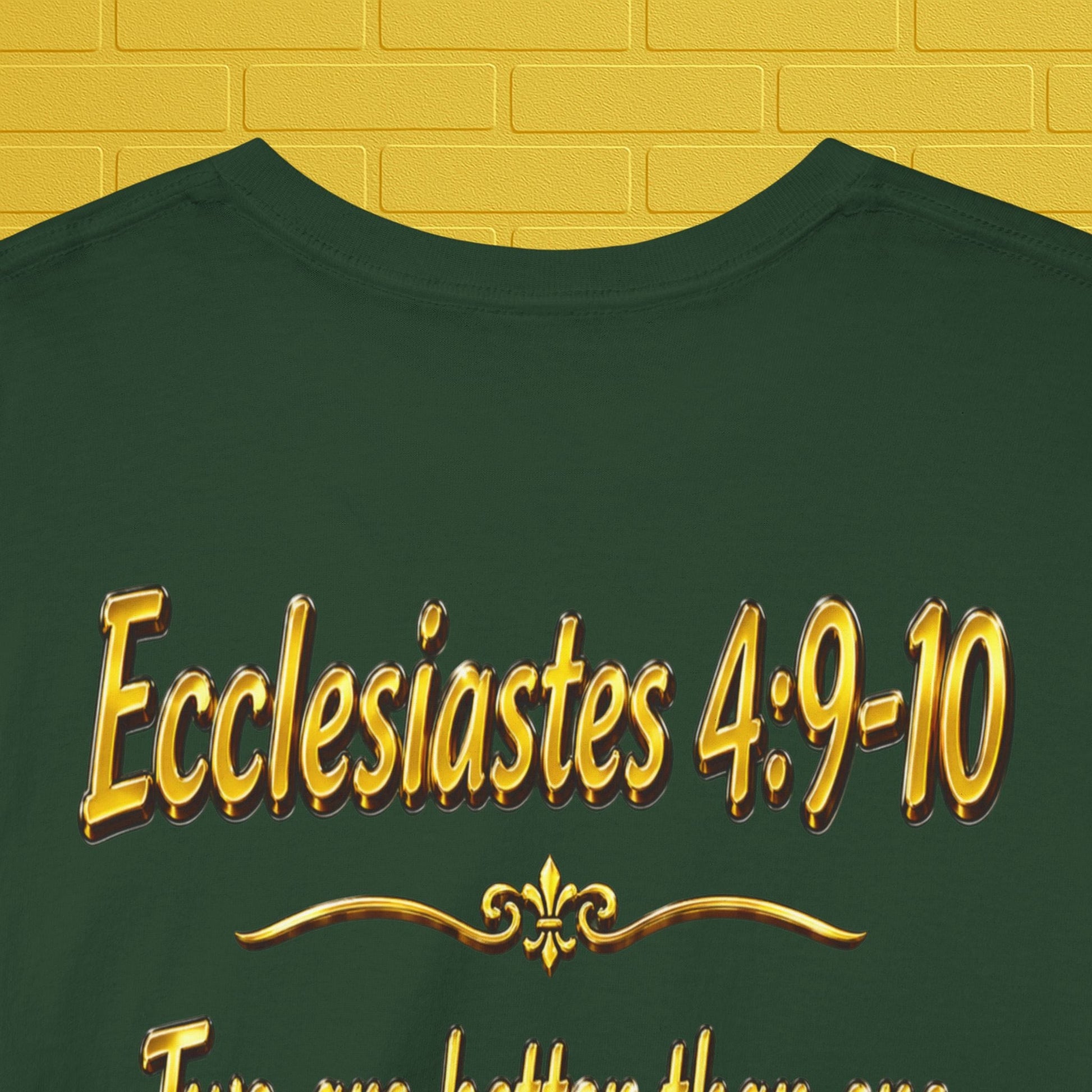 Birthday Tee — "Happy Birthday GLEN & GLENDA”! June 25 2026" with Ecclesiastes 4:9–10 Back Printify