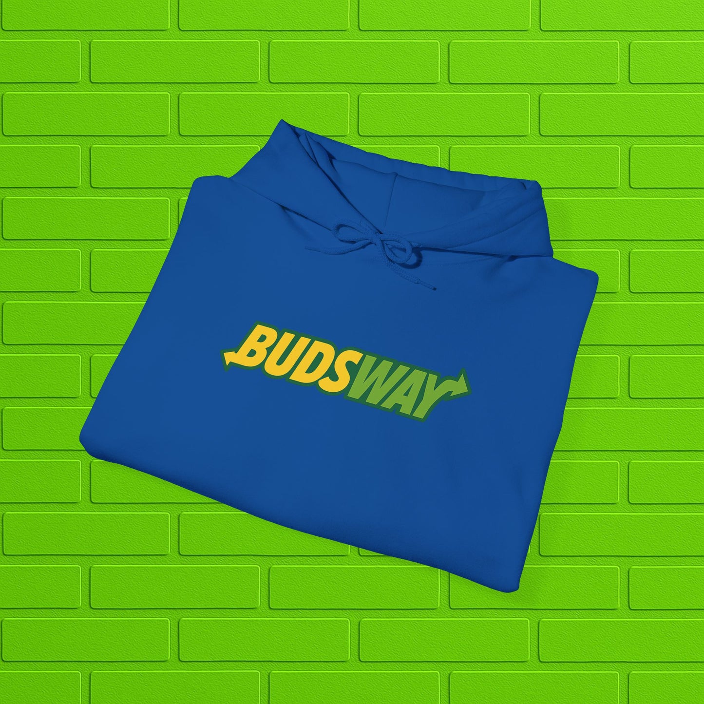 BUDSWAY Hoodie | Unisex Heavy Blend Sweatshirt | Streetwear Hoodie | Cozy Casual Pullover | Gift for Him or Her