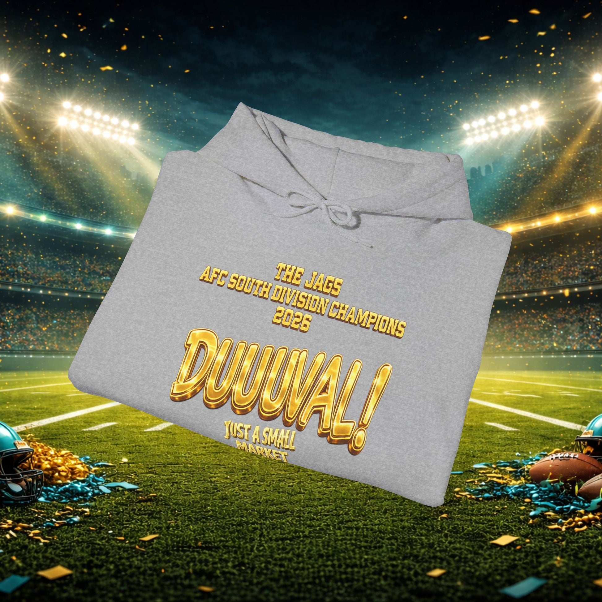 Duuval! Football Hoodie — "Locked In" Small Market Pride Sweatshirt Printify