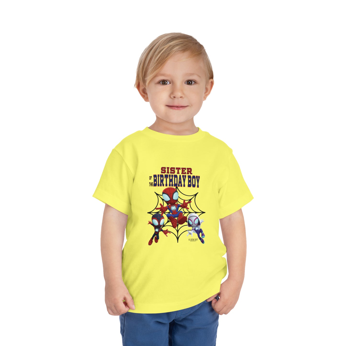 KJ BIRTHDAY SISTER Toddler Short Sleeve Tee Printify