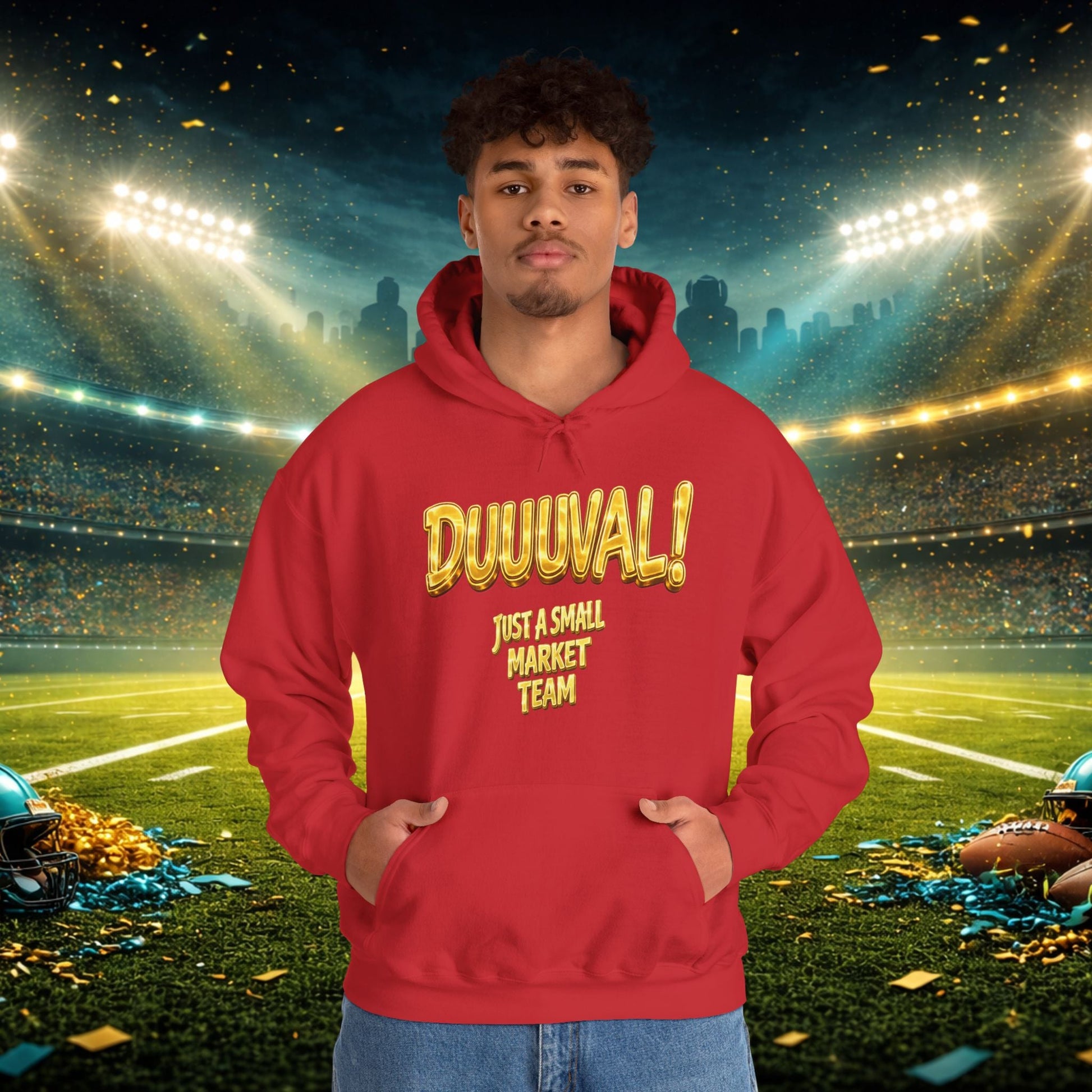 Duuval! Football Hoodie — "Locked In" Small Market Pride Sweatshirt Printify