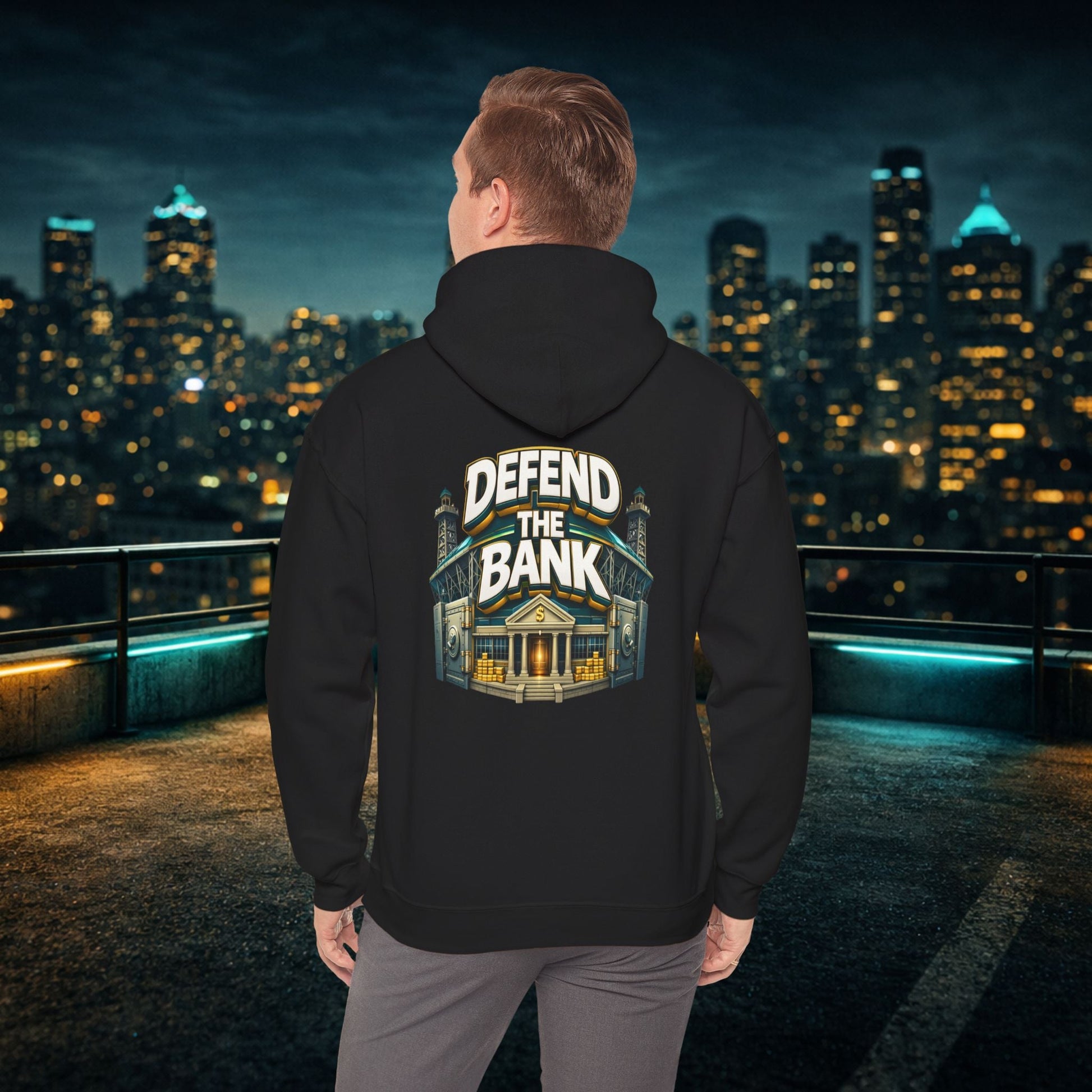 Duuuval Built Different / Defend The Bank Hoodie — Jacksonville Pride Graphic Hoodie Printify